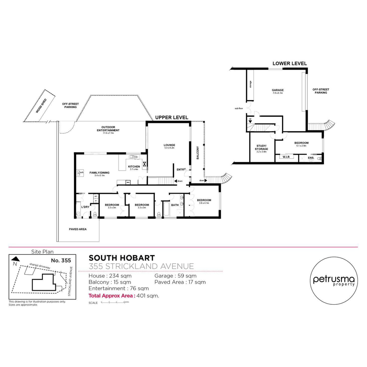 Floorplan of Homely house listing, 355 Strickland Avenue, South Hobart TAS 7004