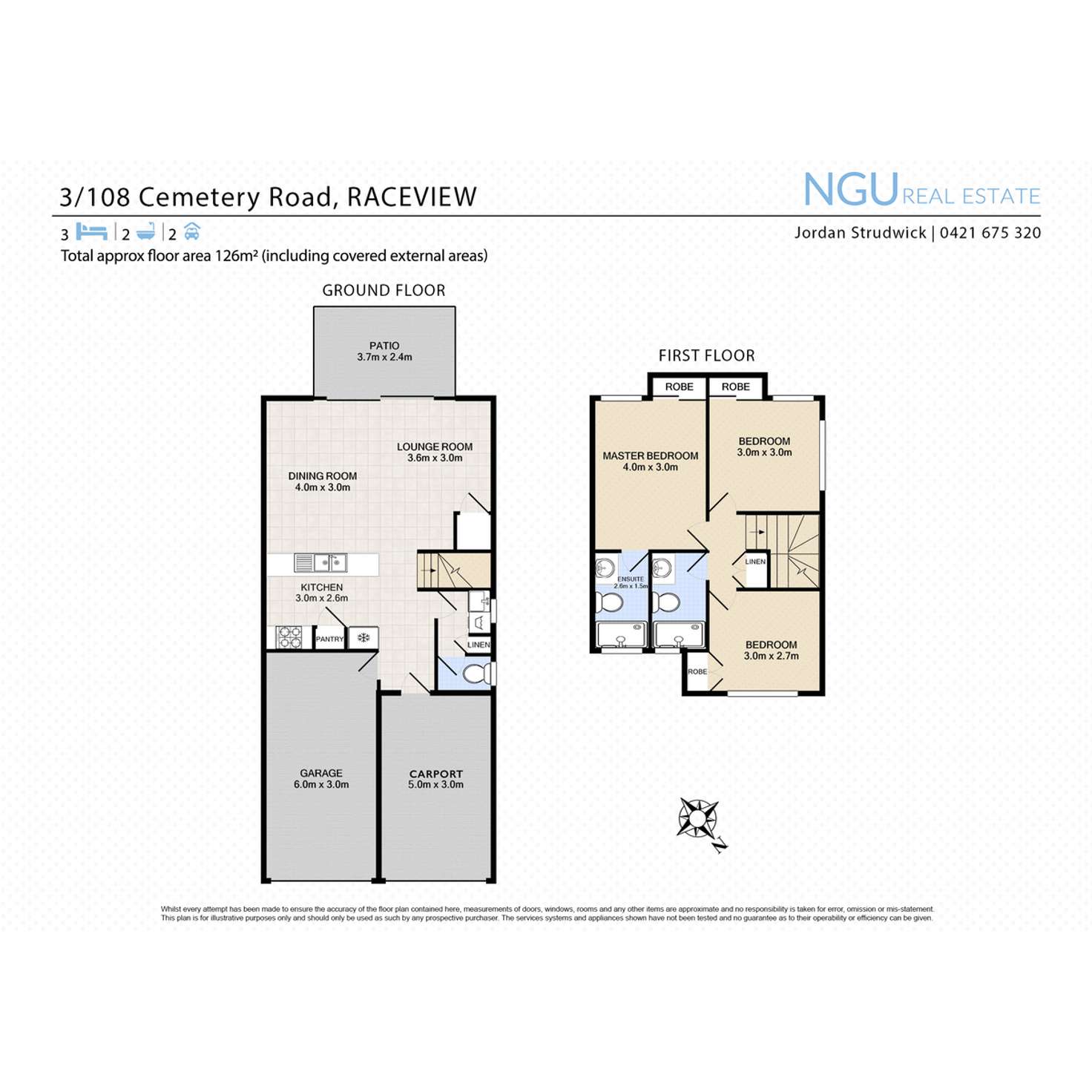 Floorplan of Homely townhouse listing, 3/108A Cemetery Road, Raceview QLD 4305