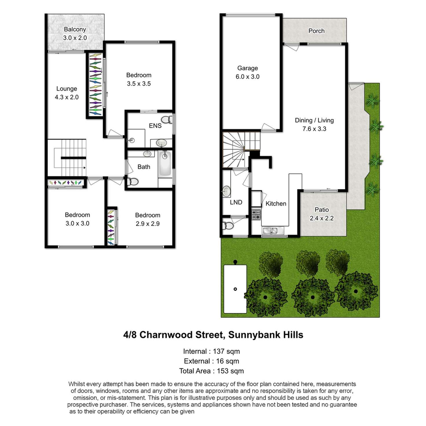 Floorplan of Homely townhouse listing, 4/8 Charnwood Street, Sunnybank Hills QLD 4109