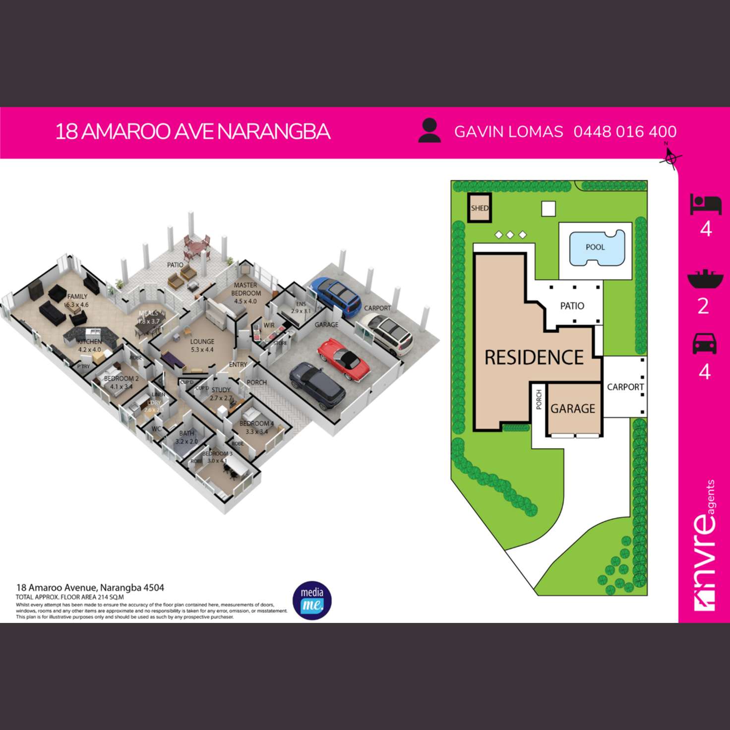 Floorplan of Homely house listing, 18 Amaroo Avenue, Narangba QLD 4504