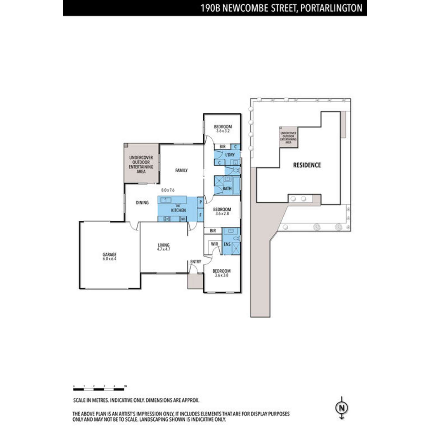 Floorplan of Homely house listing, 190B Newcombe Street, Portarlington VIC 3223