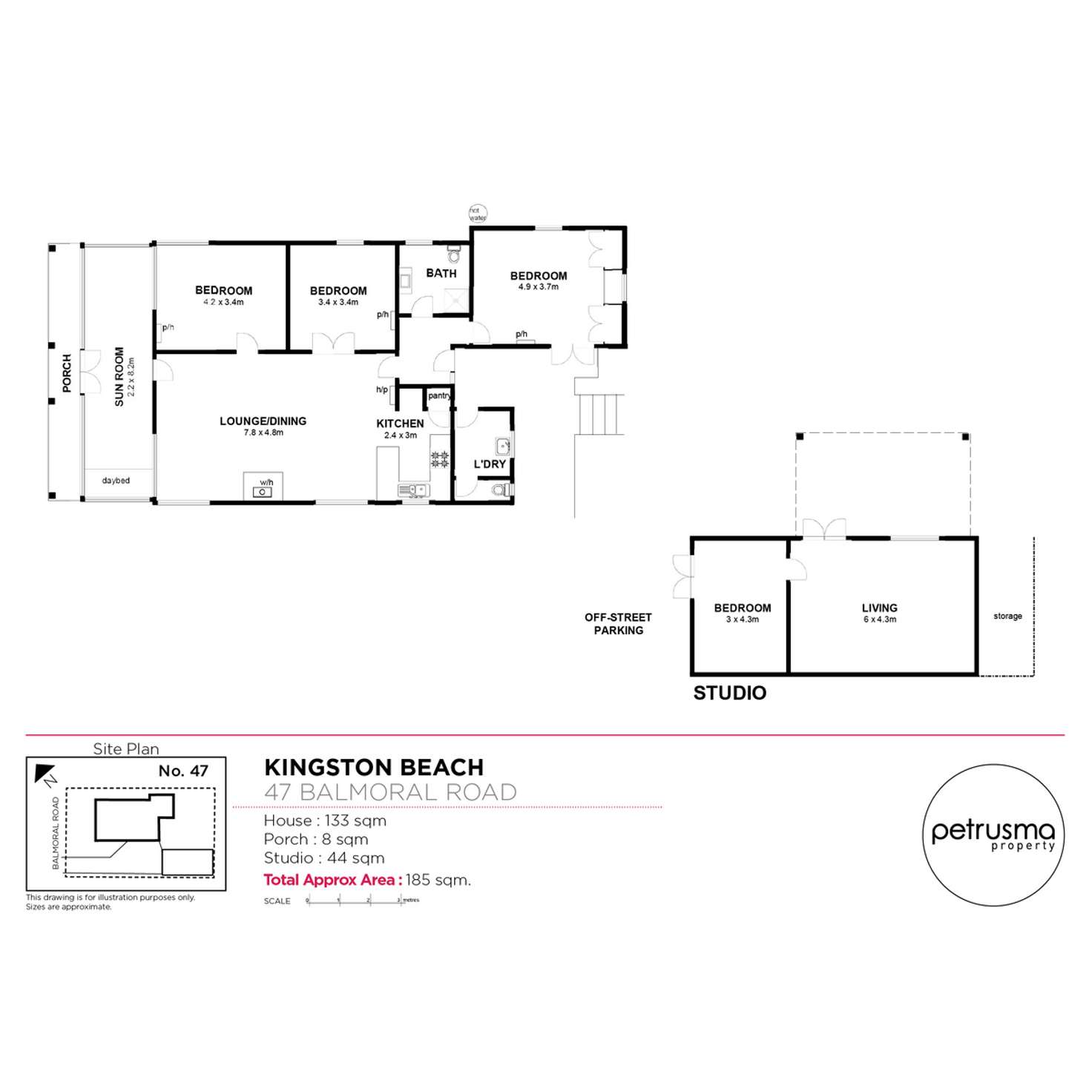 Floorplan of Homely house listing, 47 Balmoral Road, Kingston Beach TAS 7050