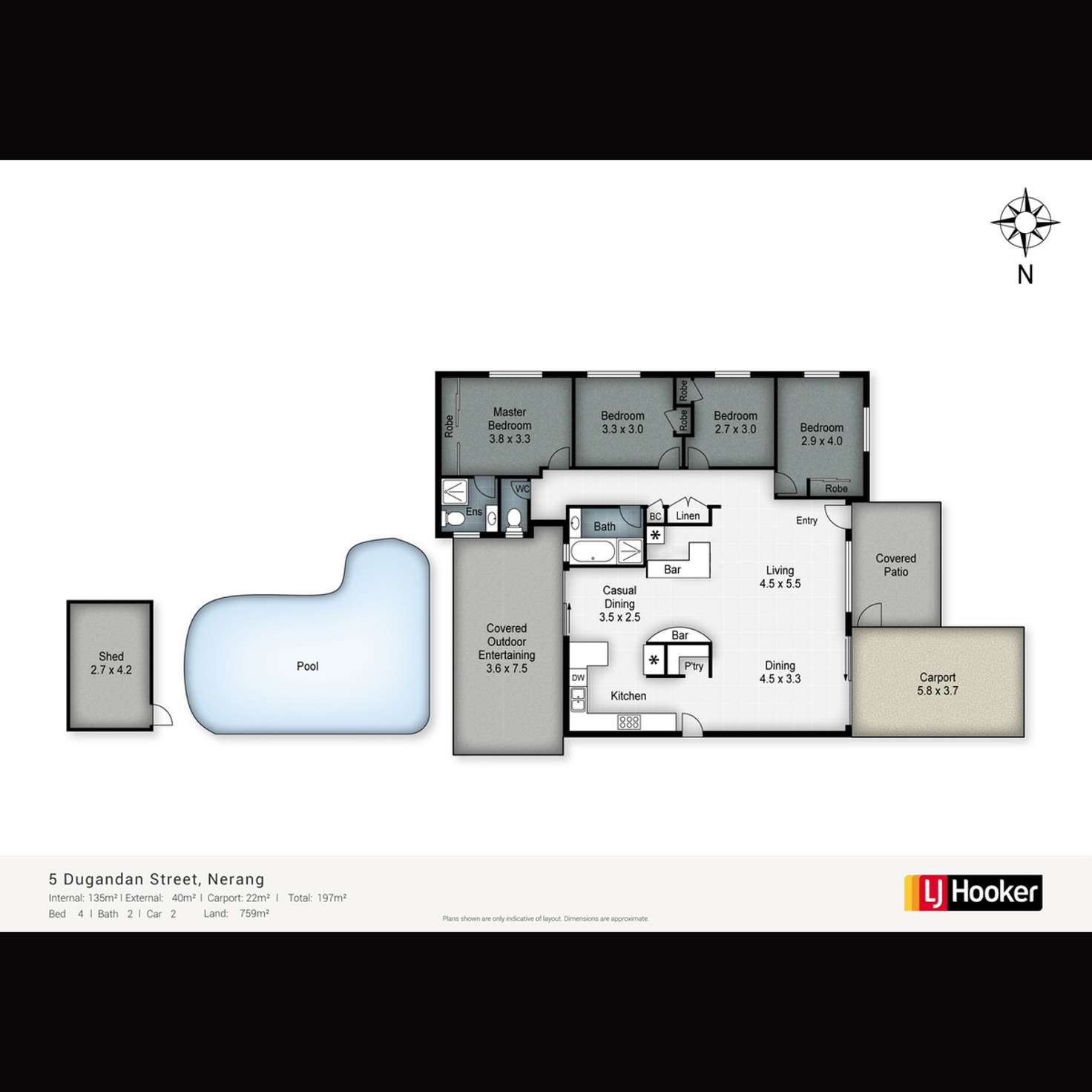 Floorplan of Homely house listing, 5 Dugandan Street, Nerang QLD 4211
