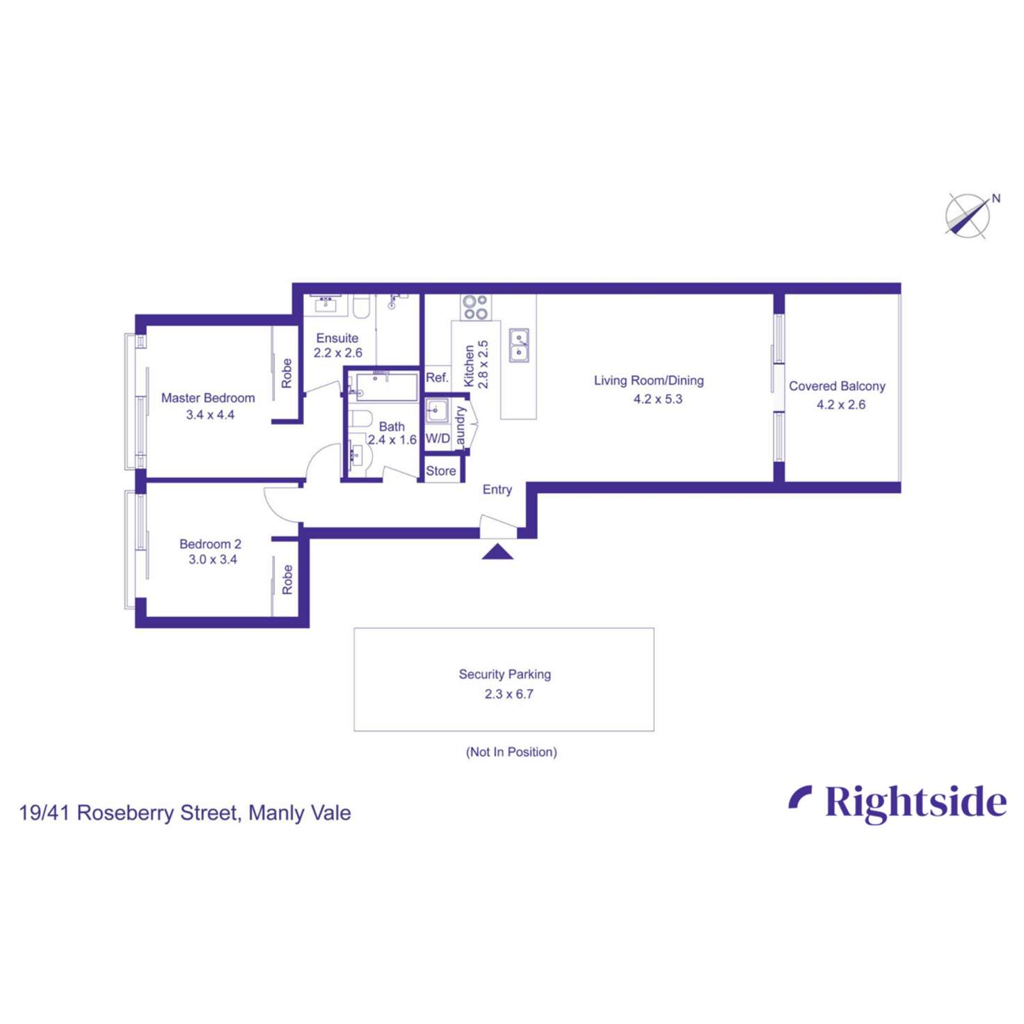 Floorplan of Homely apartment listing, 19/41 Roseberry Street, Manly Vale NSW 2093