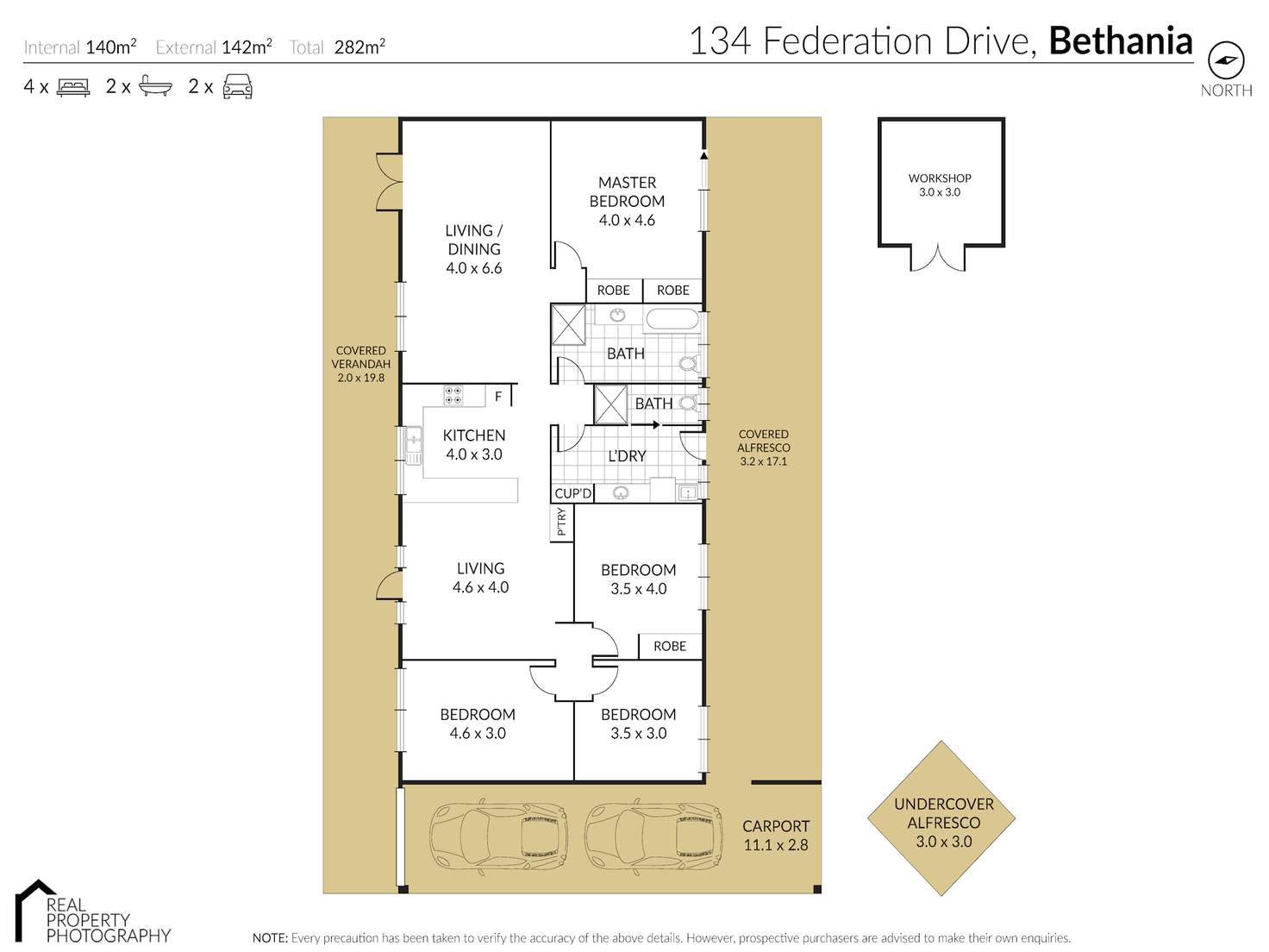 Floorplan of Homely house listing, 134 Federation Drive, Bethania QLD 4205