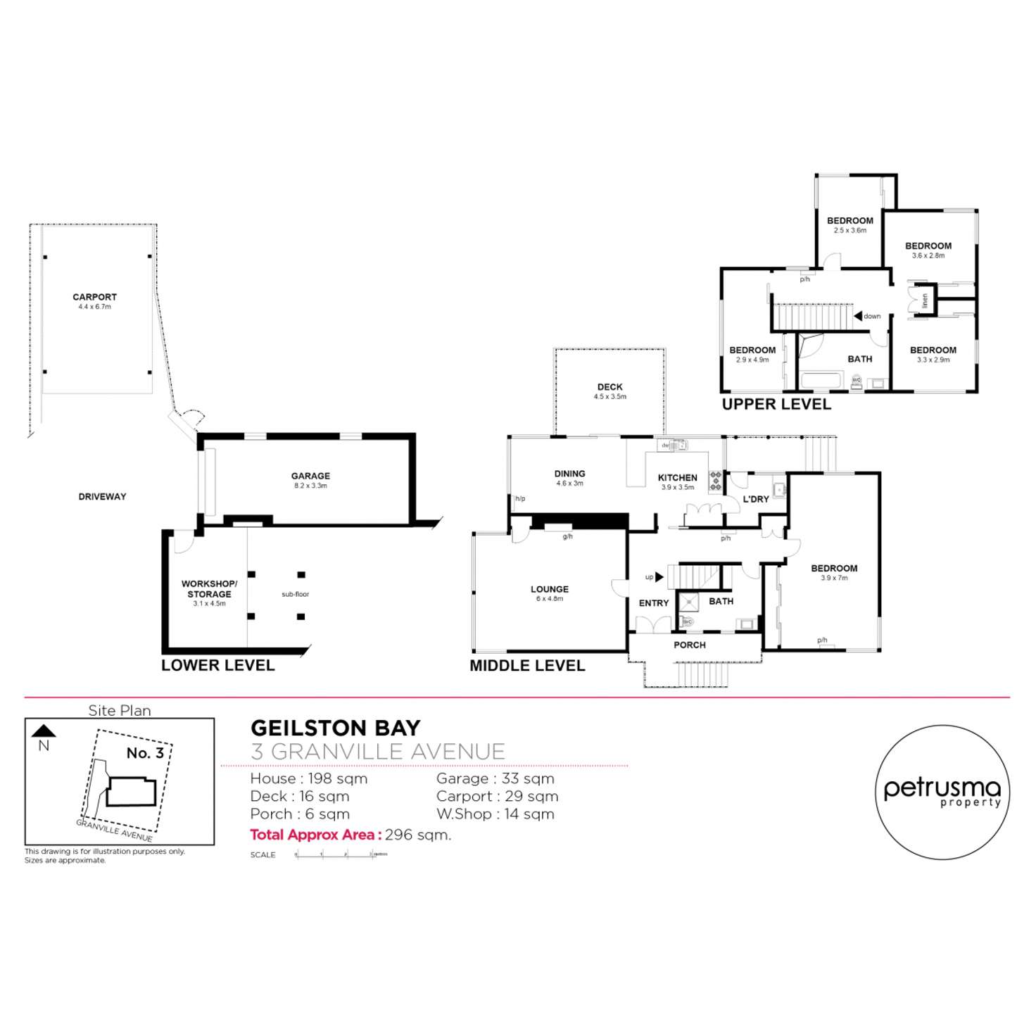 Floorplan of Homely house listing, 3 Granville Avenue, Geilston Bay TAS 7015