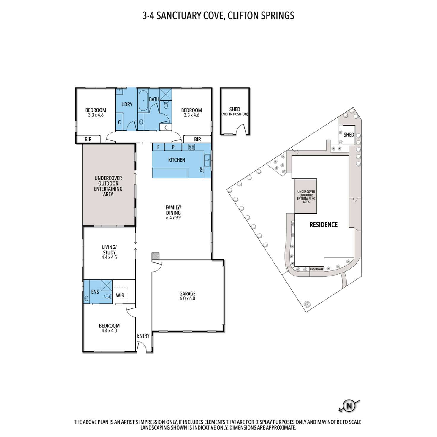 Floorplan of Homely house listing, 3-4 Sanctuary  Cove, Clifton Springs VIC 3222