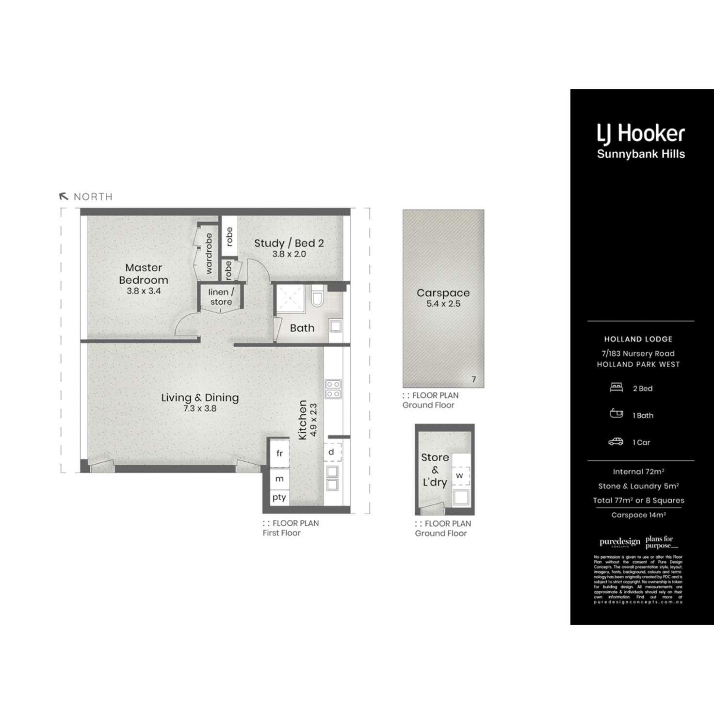 Floorplan of Homely unit listing, 7/183 Nursery Road, Holland Park West QLD 4121