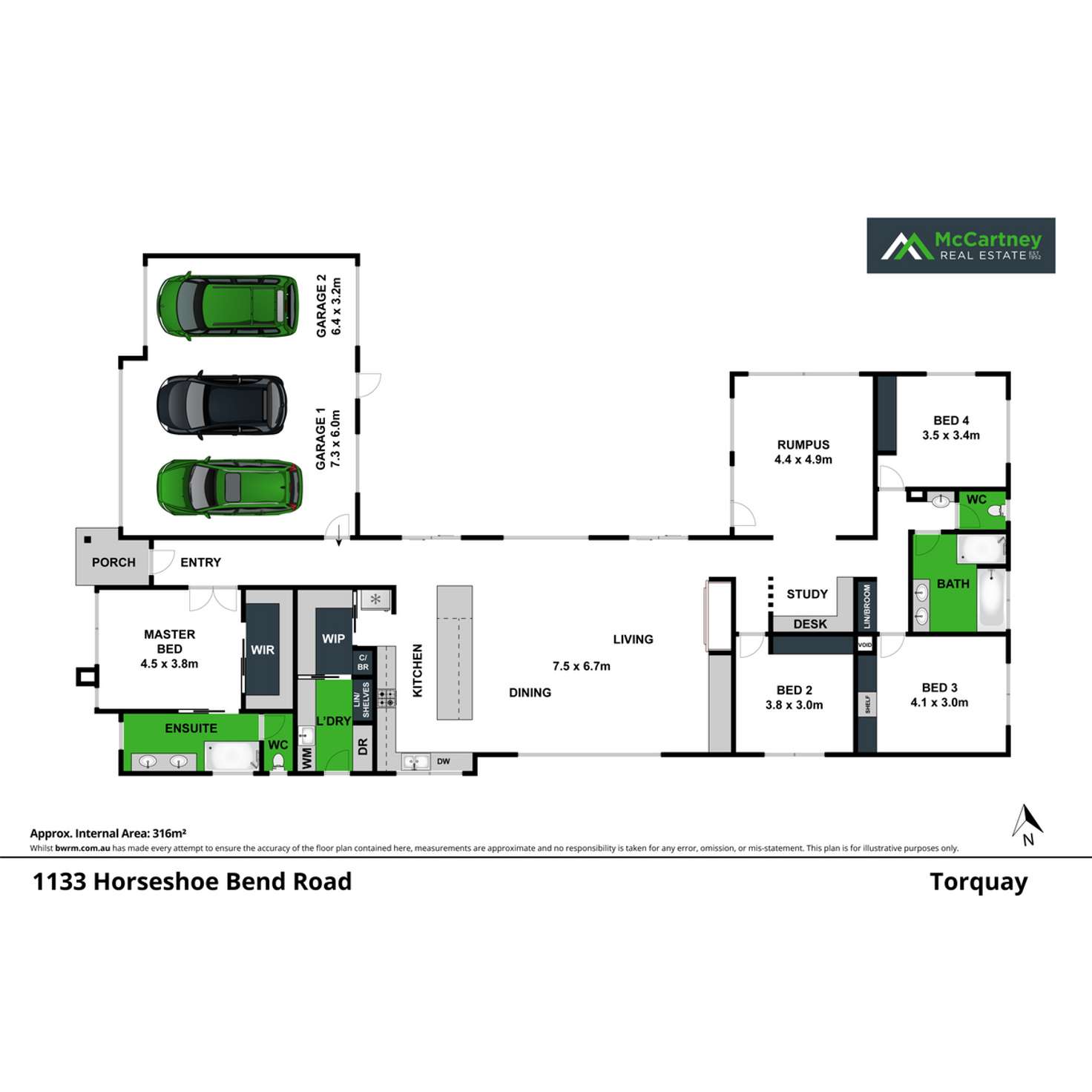 Floorplan of Homely house listing, 1133 Horseshoe Bend Road, Torquay VIC 3228