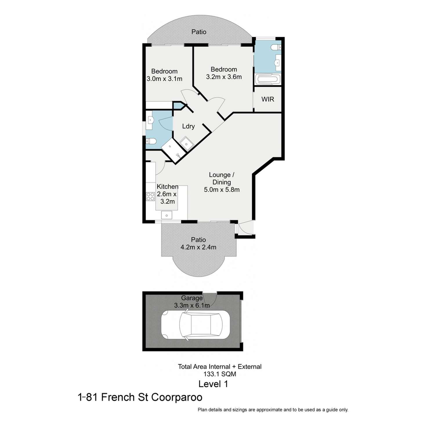Floorplan of Homely apartment listing, 1/81 French Street, Coorparoo QLD 4151