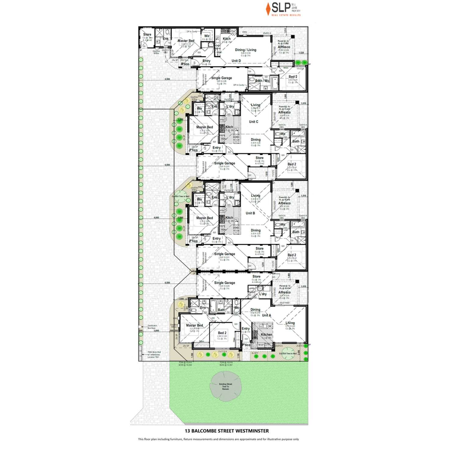 Floorplan of Homely villa listing, 13A Balcombe Street, Westminster WA 6061