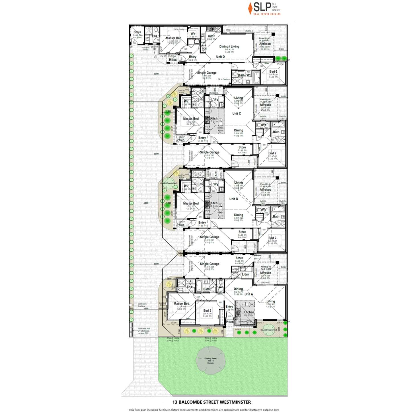 Floorplan of Homely villa listing, 13B Balcombe Street, Westminster WA 6061