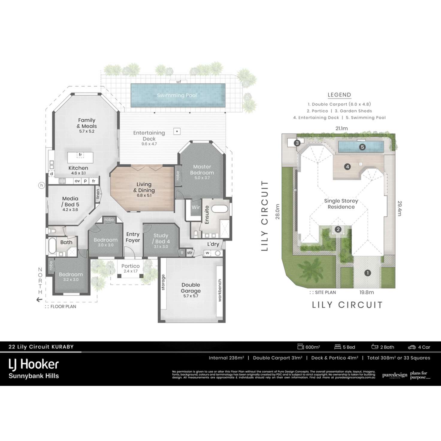 Floorplan of Homely house listing, 22 Lily Circuit, Kuraby QLD 4112