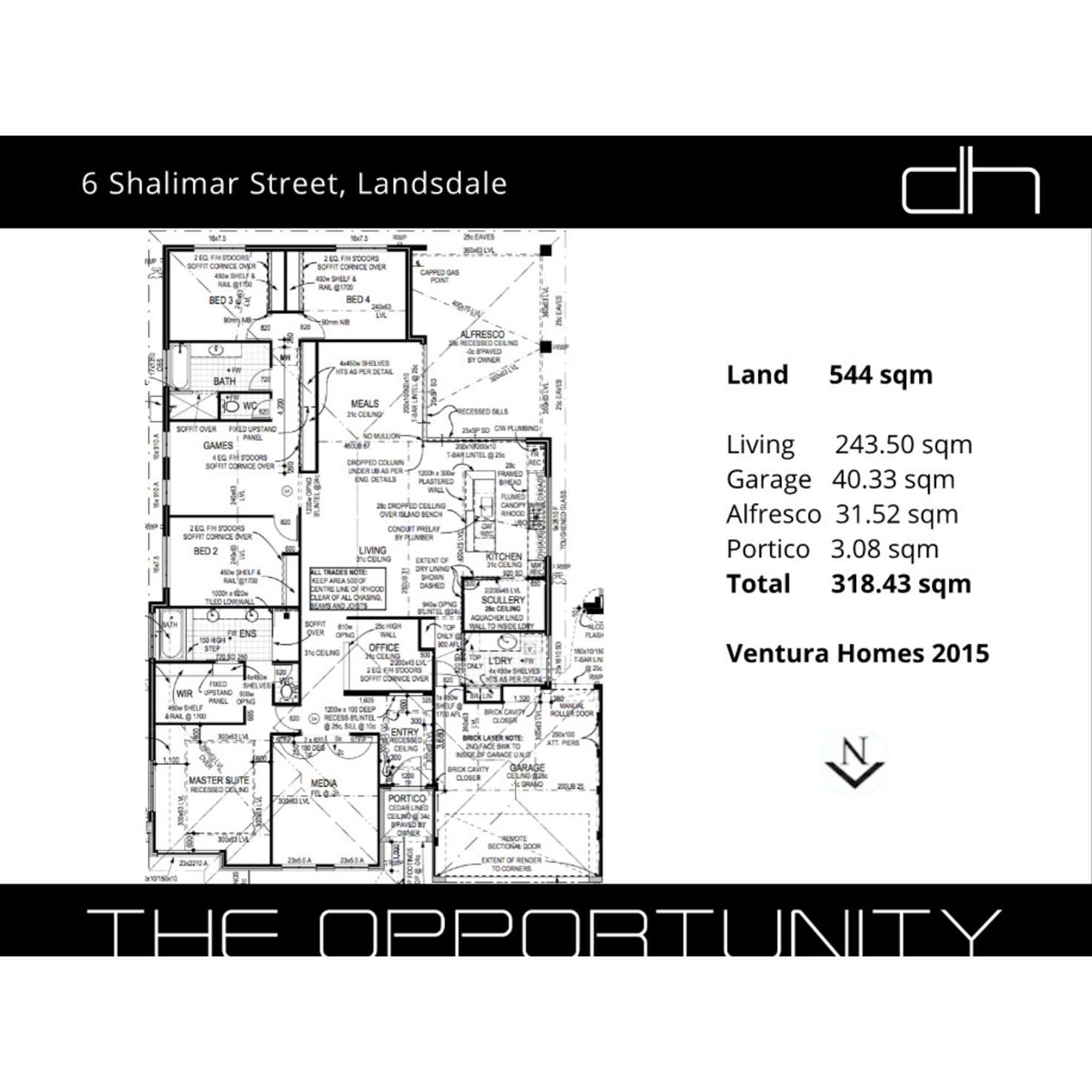 Floorplan of Homely house listing, 6 Shalimar Street, Landsdale WA 6065