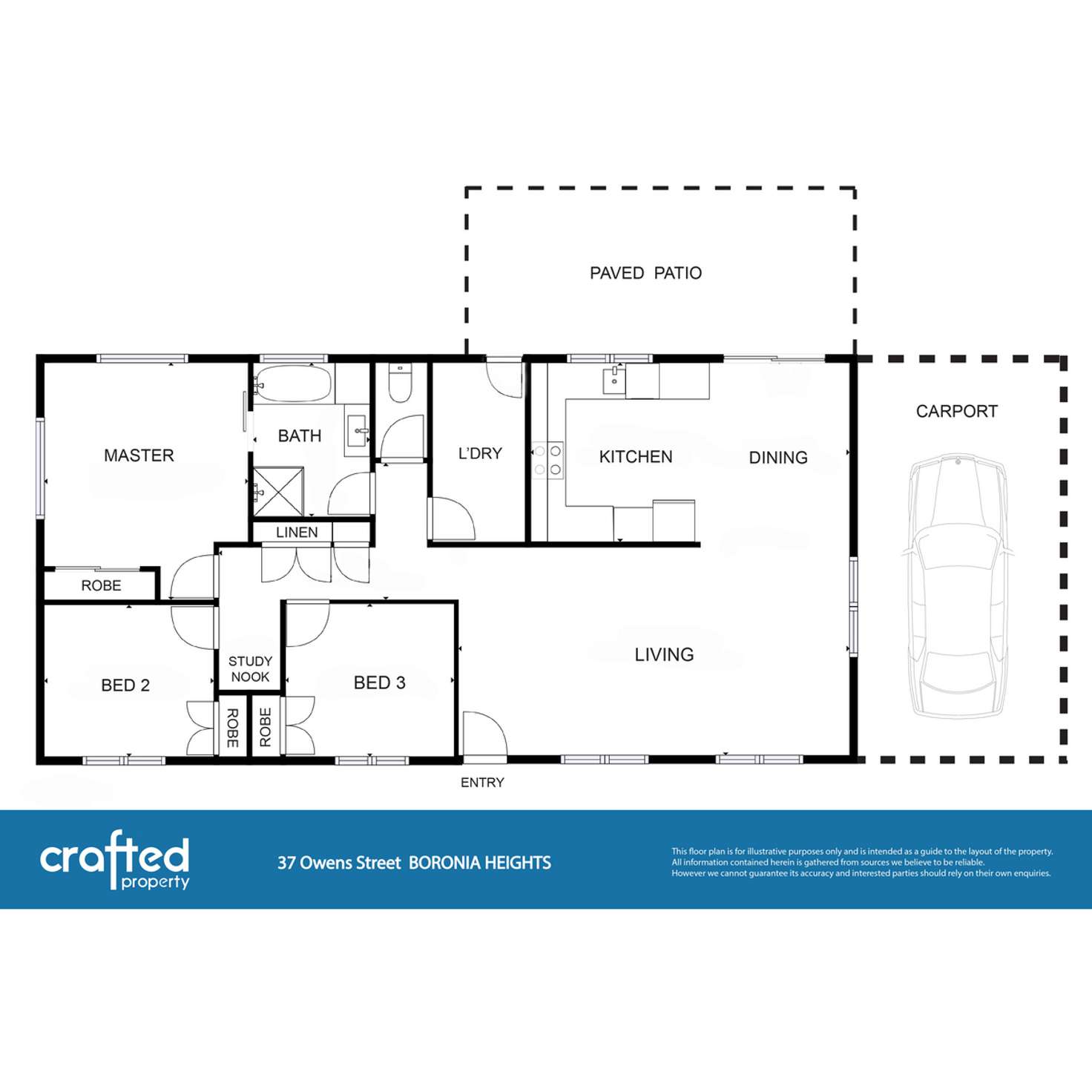 Floorplan of Homely house listing, 37 Owens Street, Boronia Heights QLD 4124