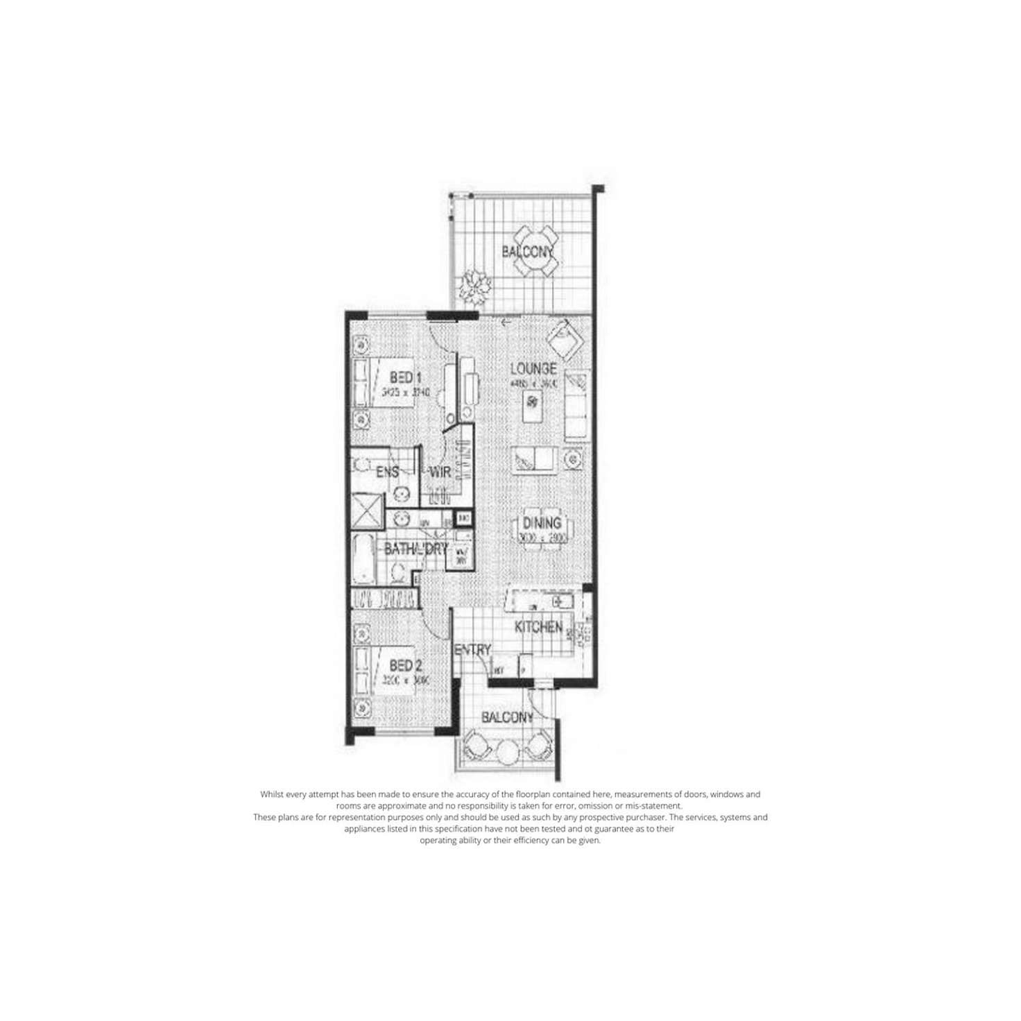 Floorplan of Homely apartment listing, 29/38 Vincent Street, Indooroopilly QLD 4068