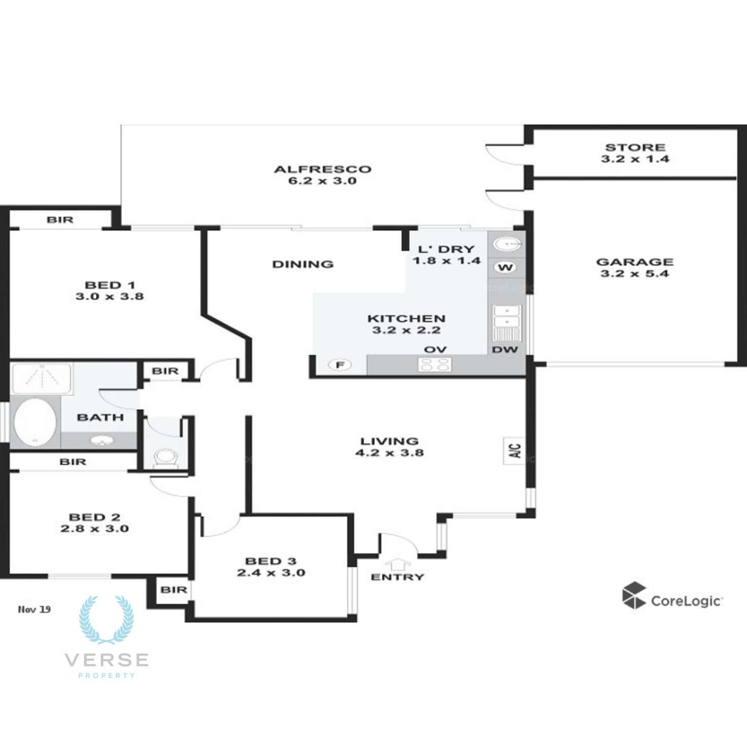 Floorplan of Homely unit listing, 6/83-85 Coolgardie Street, St James WA 6102