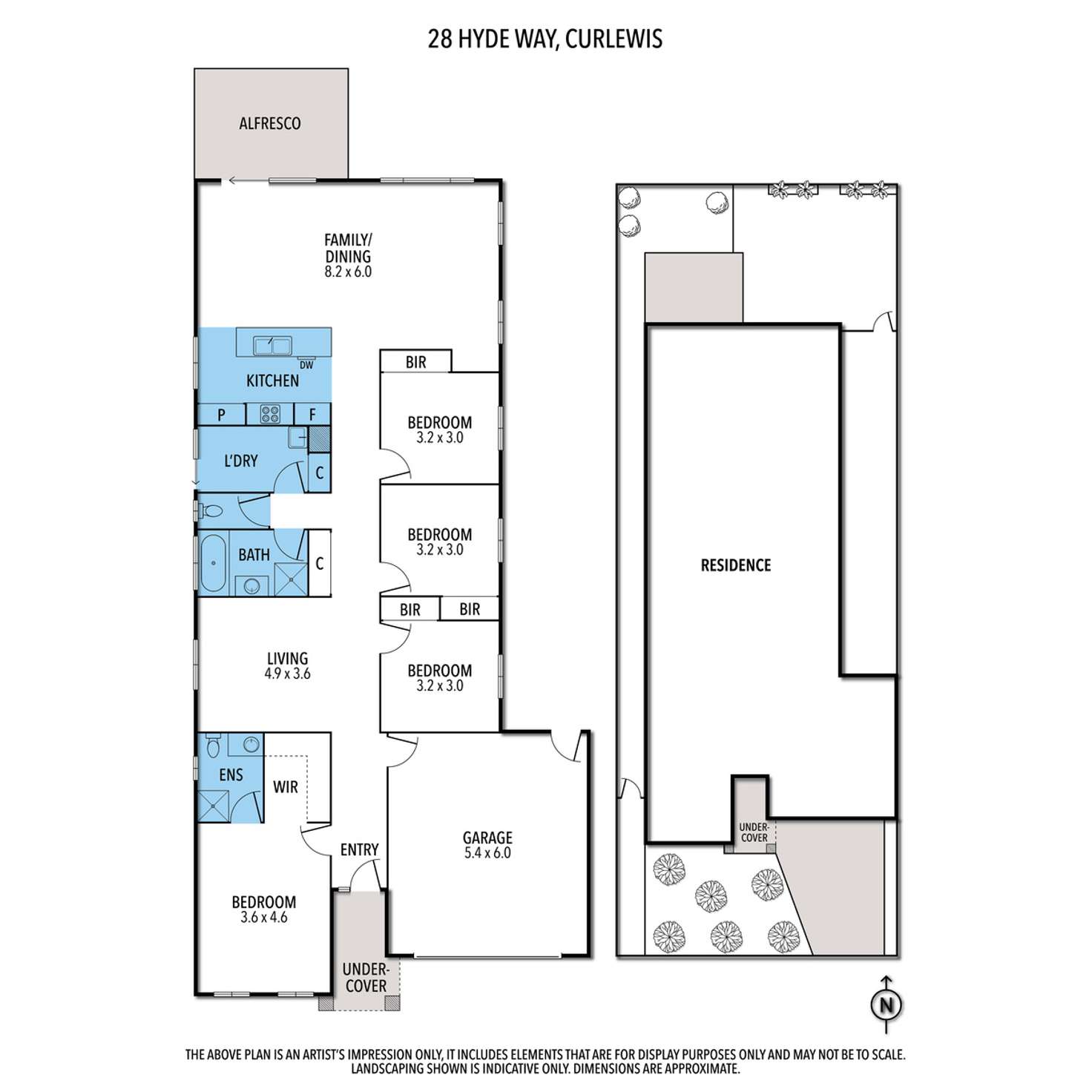 Floorplan of Homely house listing, 28 Hyde Way, Curlewis VIC 3222