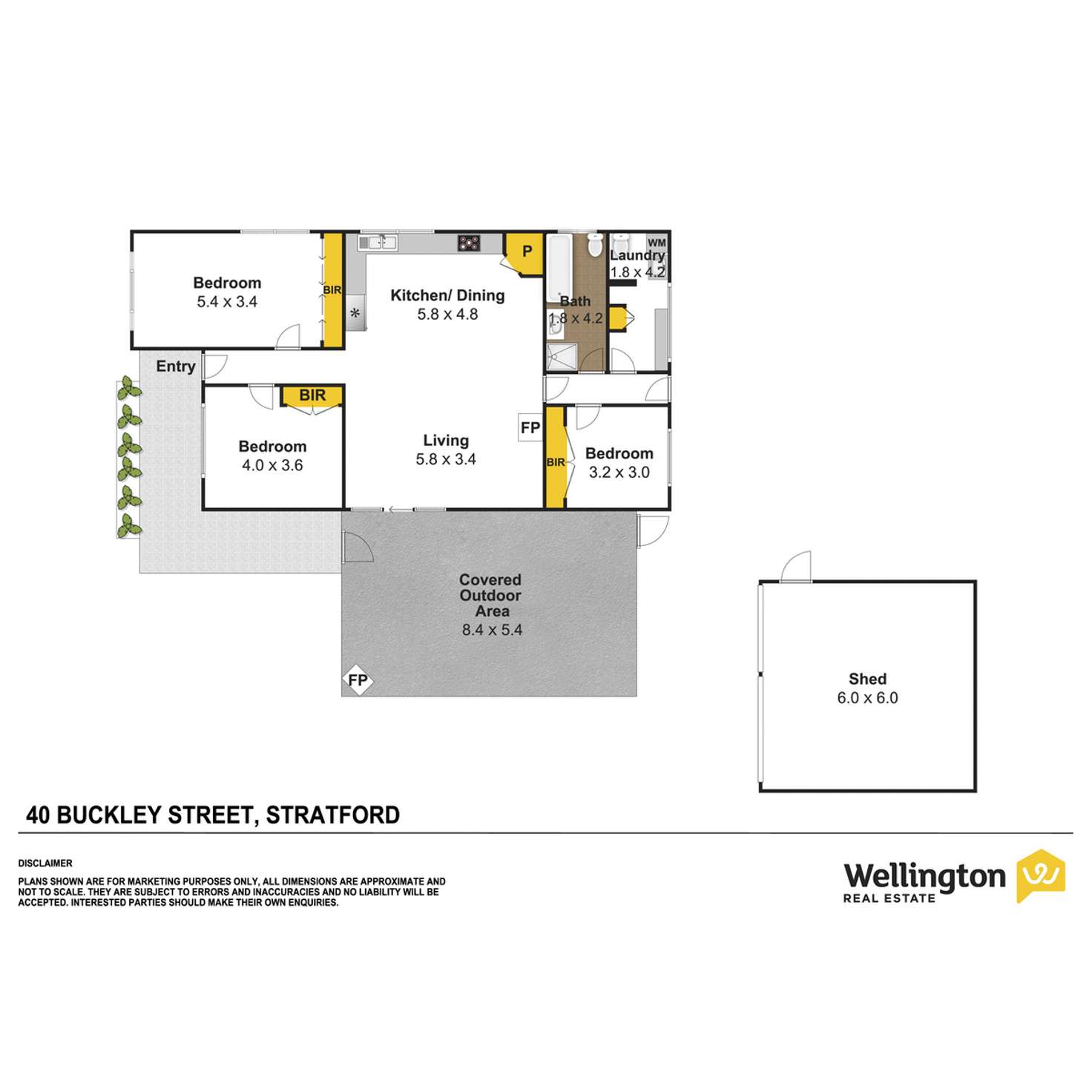 Floorplan of Homely house listing, 40 Buckley Street, Stratford VIC 3862