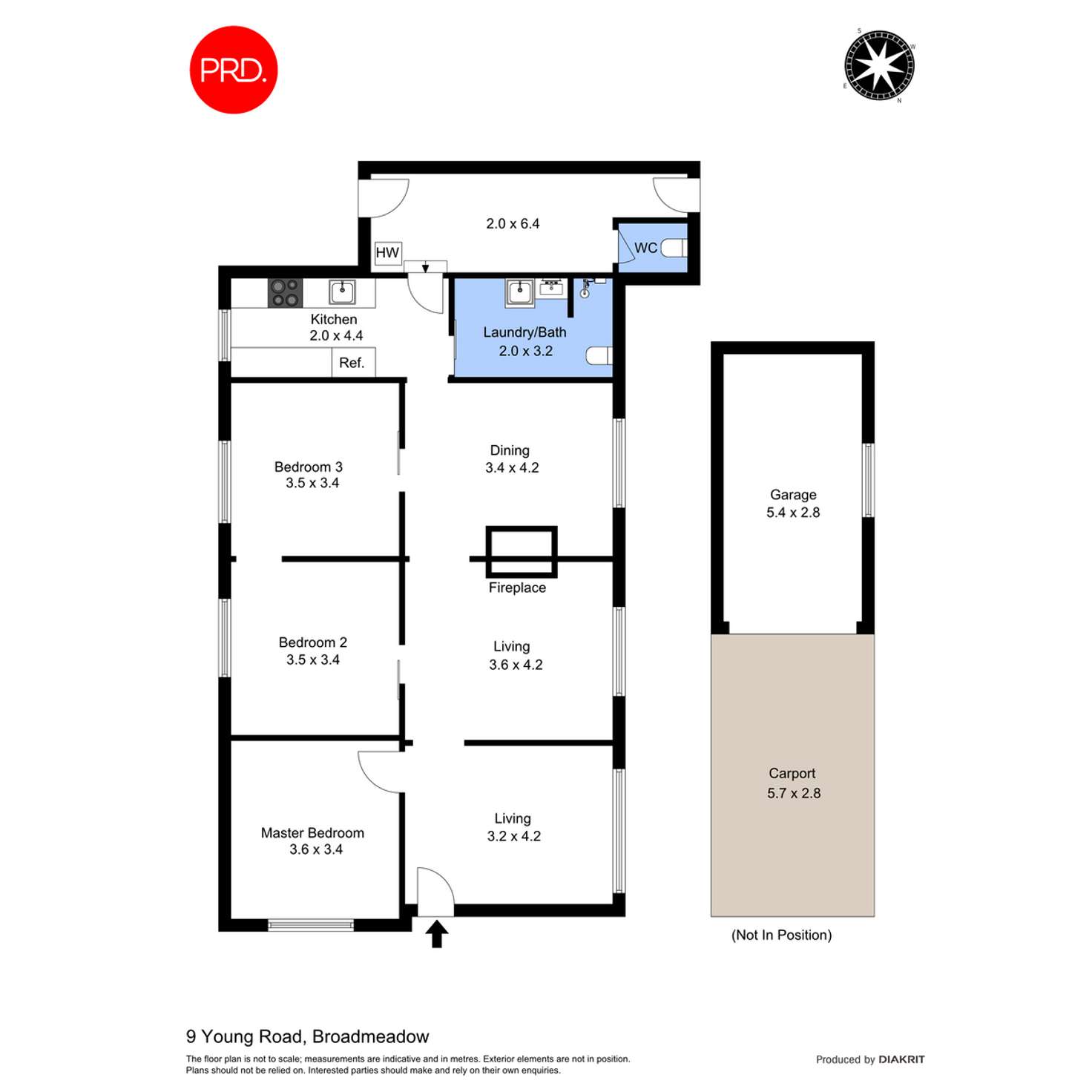 Floorplan of Homely house listing, 9 Young Road, Broadmeadow NSW 2292