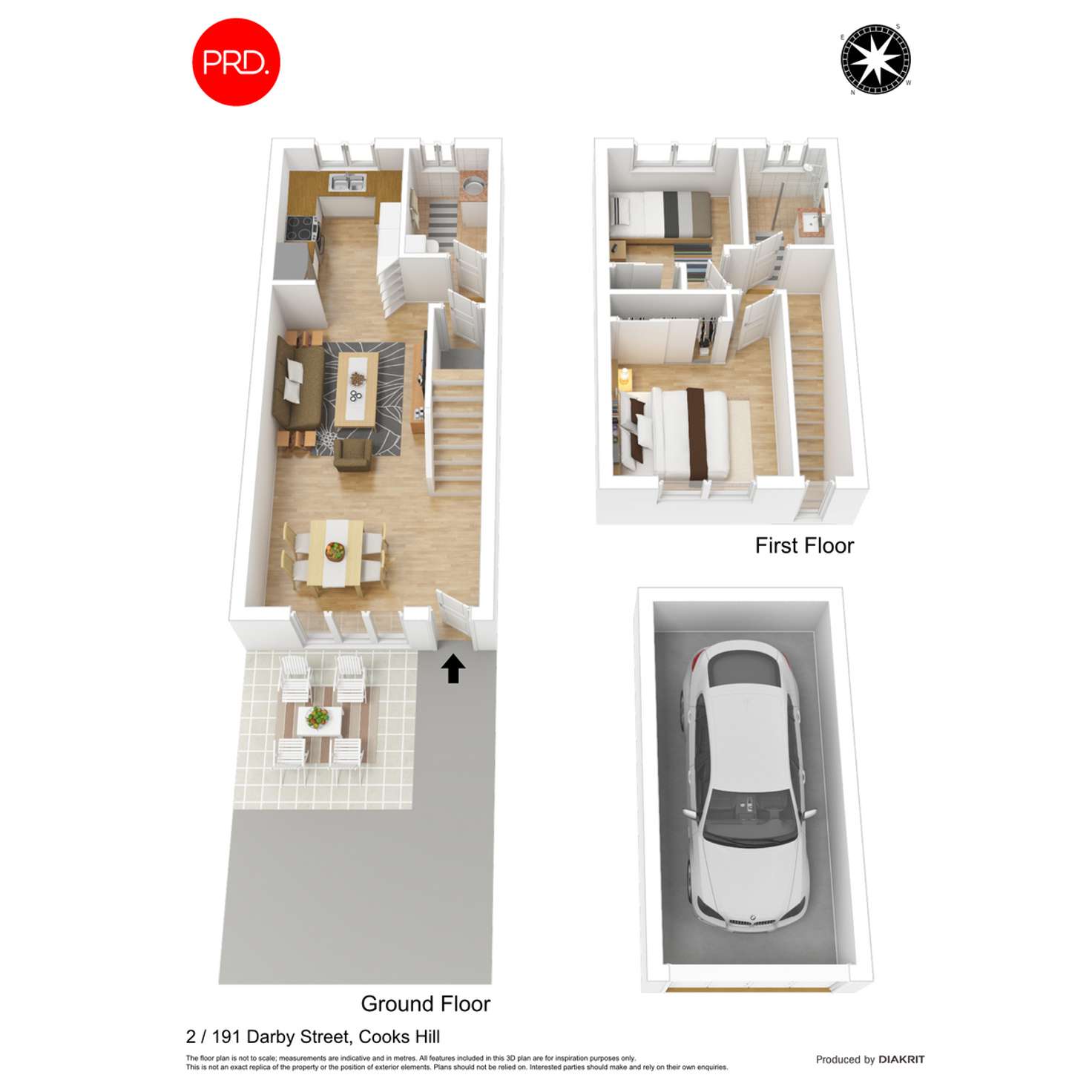 Floorplan of Homely apartment listing, 2/191 Darby Street, Cooks Hill NSW 2300