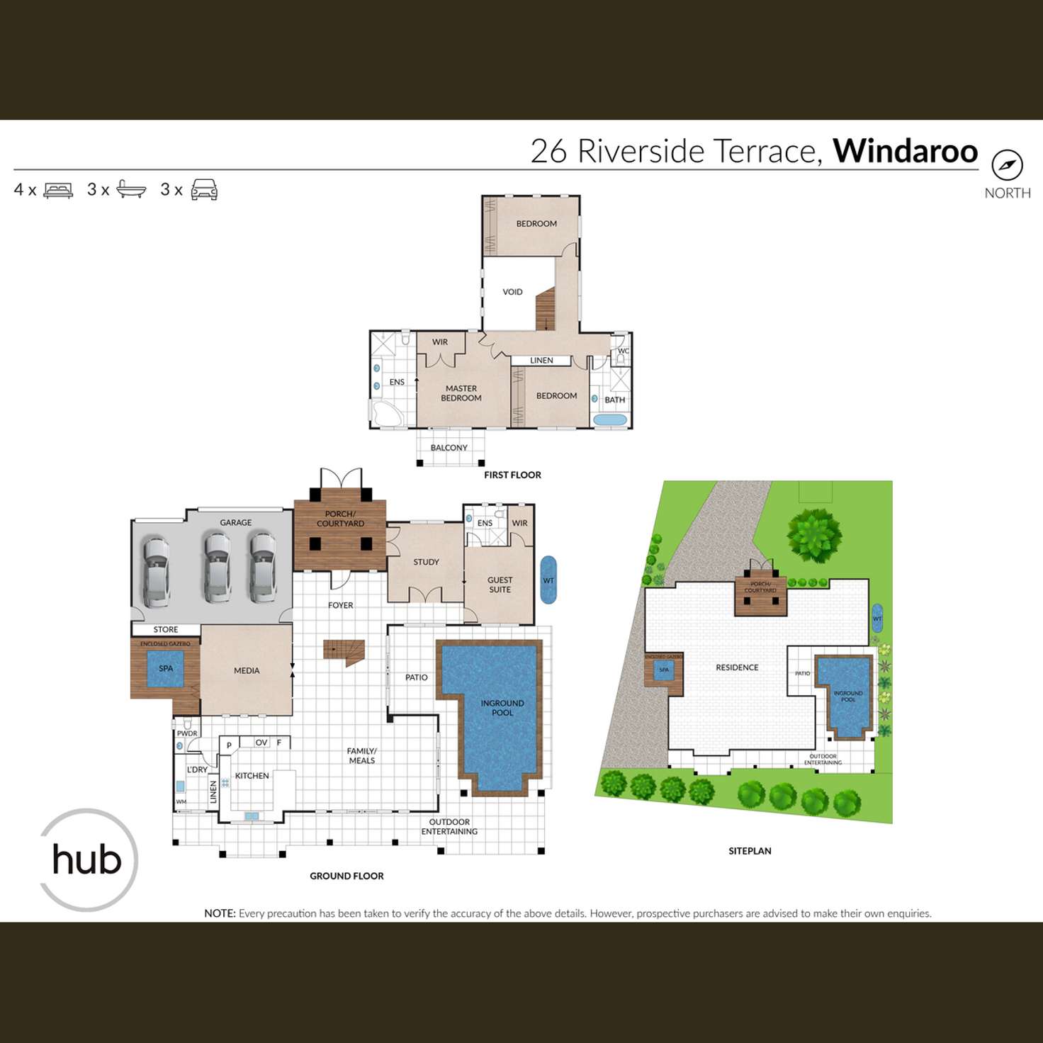 Floorplan of Homely house listing, 26 Riverside Terrace, Windaroo QLD 4207