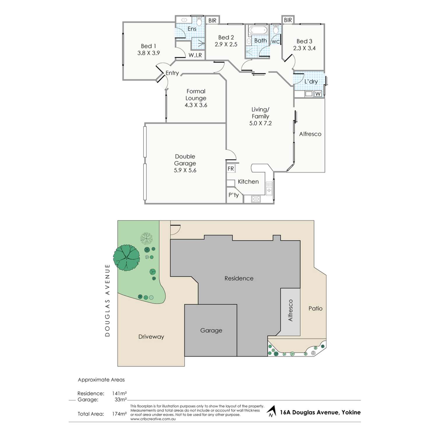 Floorplan of Homely house listing, 16A Douglas Avenue, Yokine WA 6060