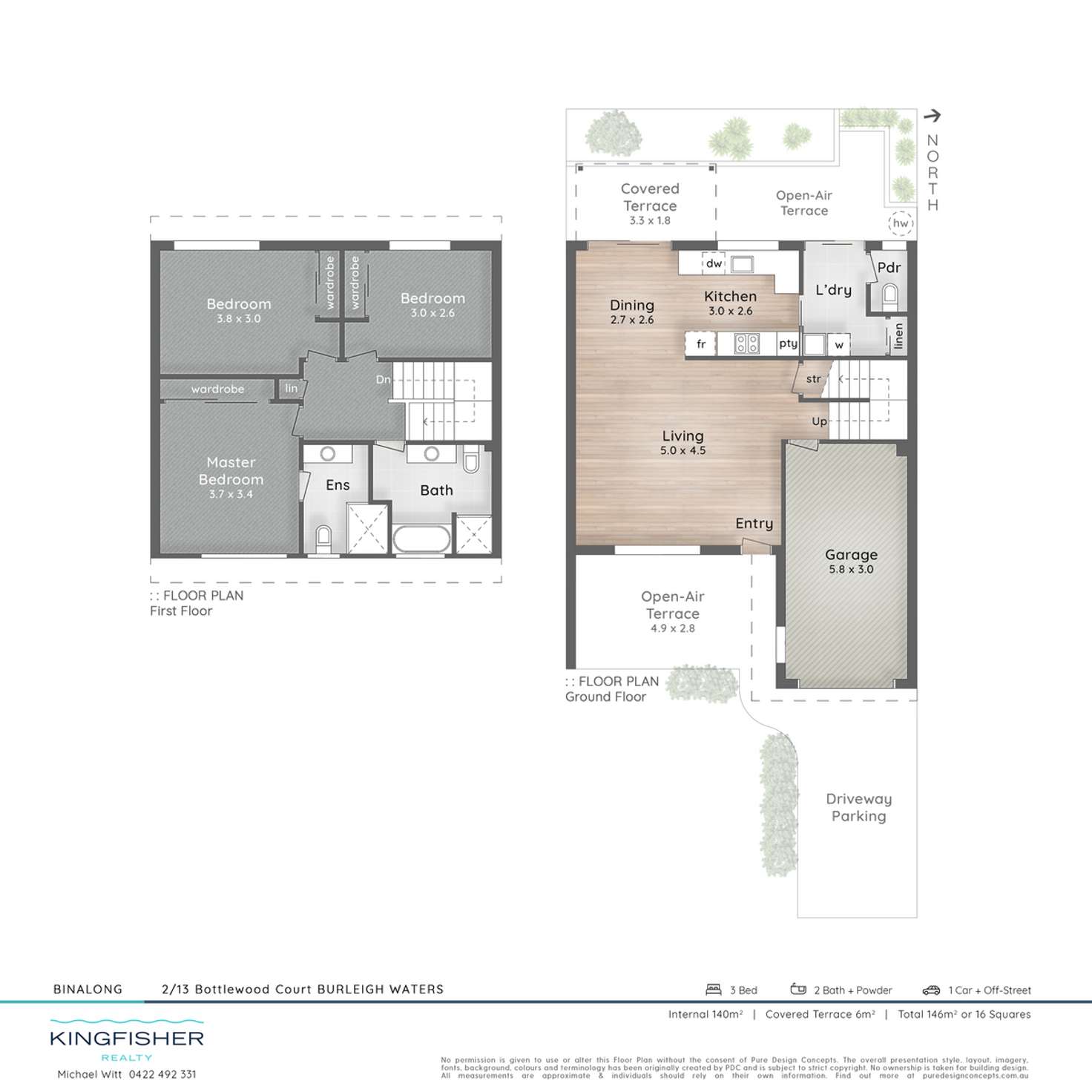 Floorplan of Homely apartment listing, 2/12-16 Bottlewood Court, Burleigh Waters QLD 4220