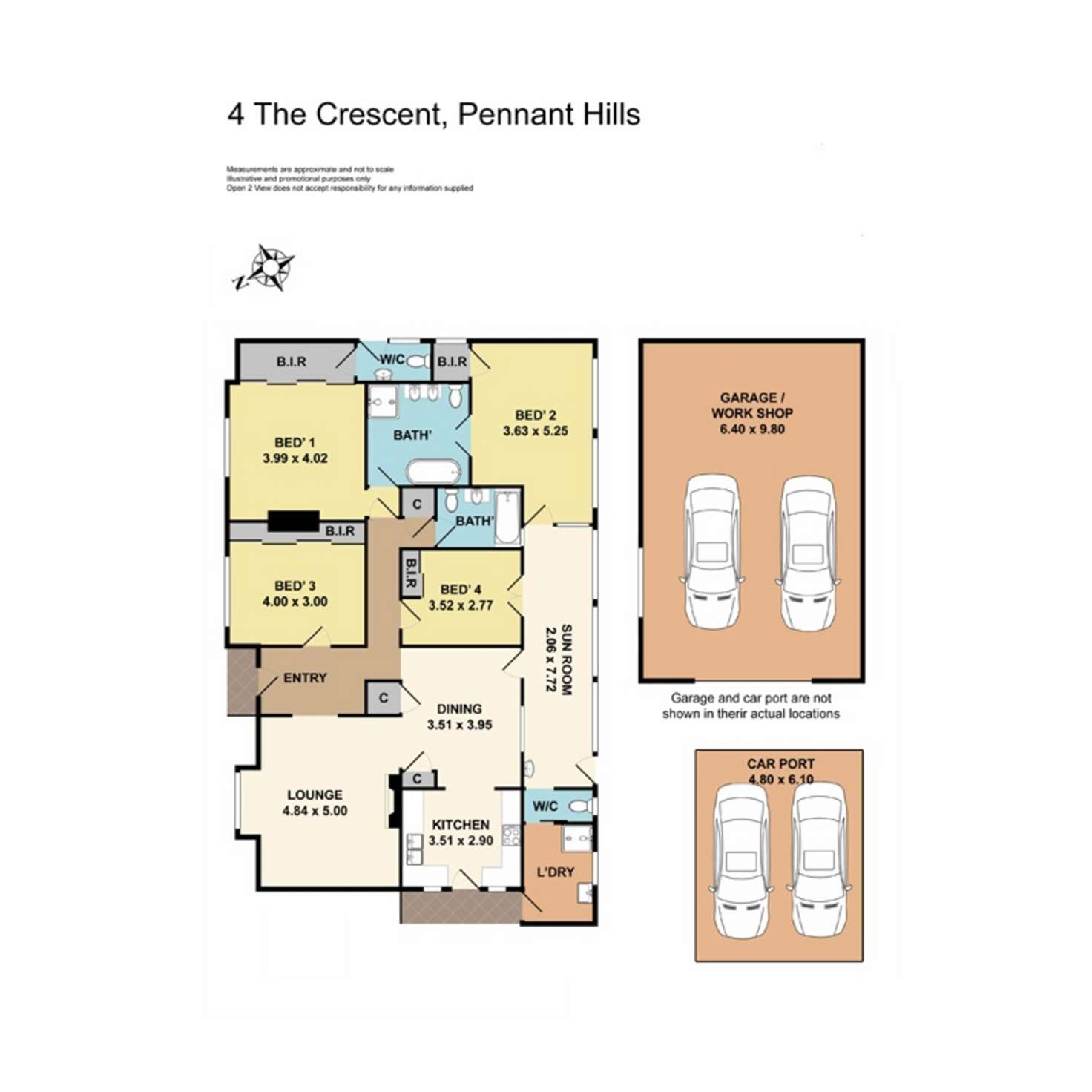 Floorplan of Homely house listing, 4 The Crescent, Pennant Hills NSW 2120