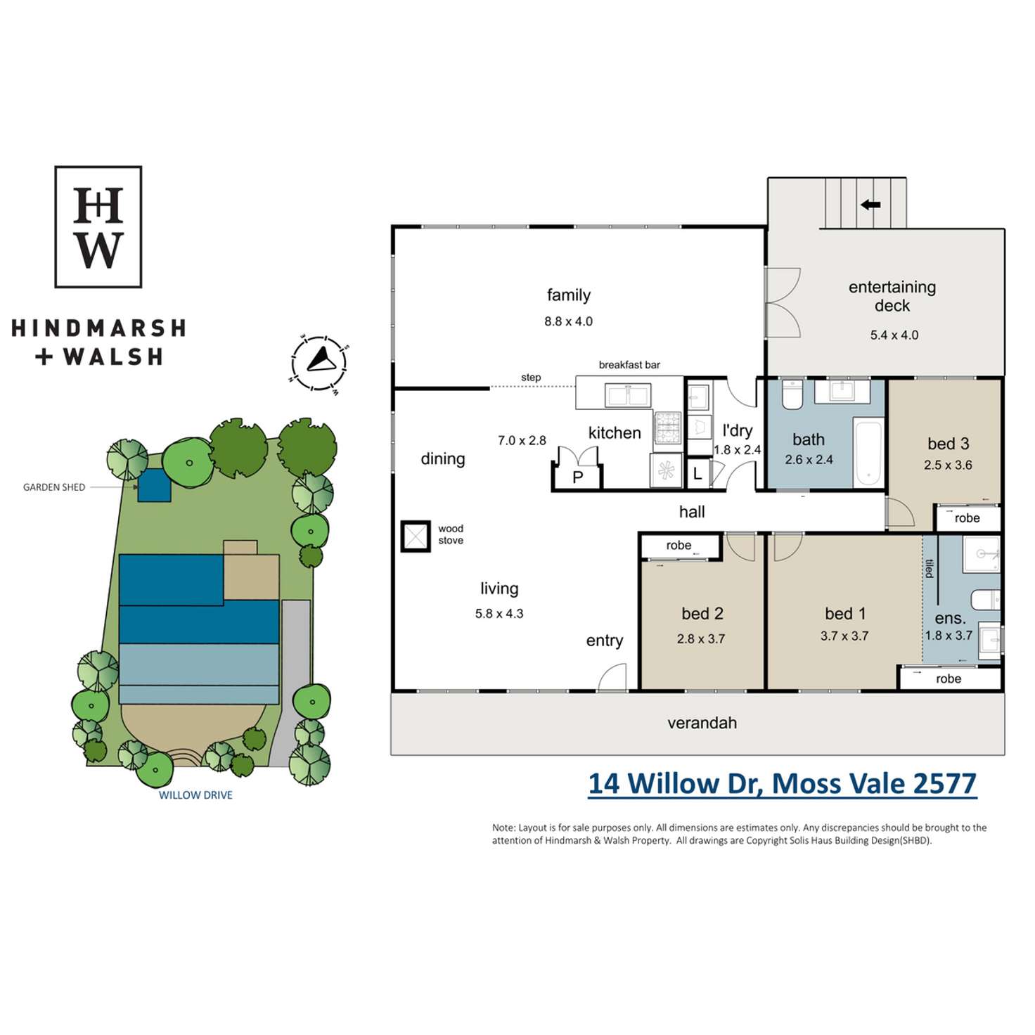 Floorplan of Homely house listing, 14 Willow Drive, Moss Vale NSW 2577