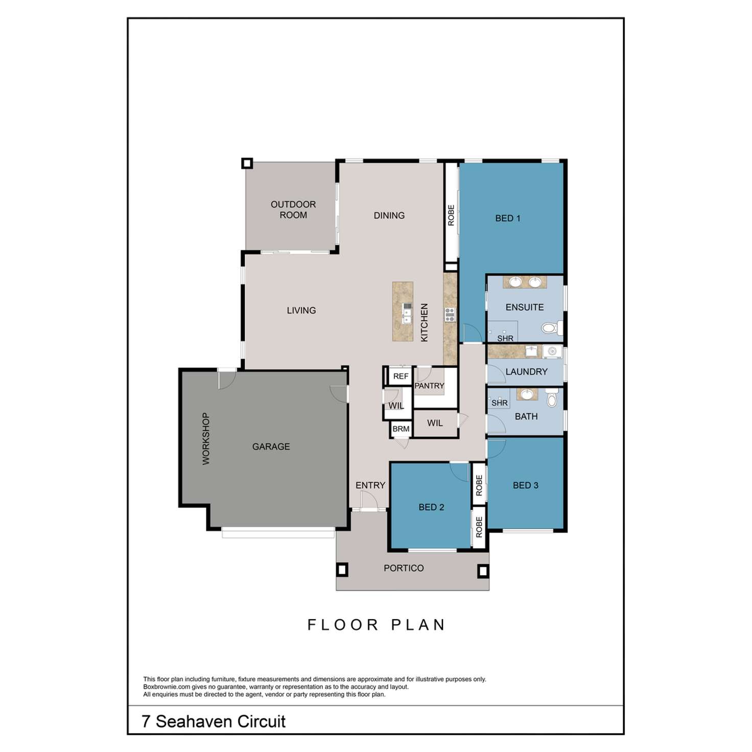Floorplan of Homely house listing, 7 Seahaven Circuit, Pialba QLD 4655