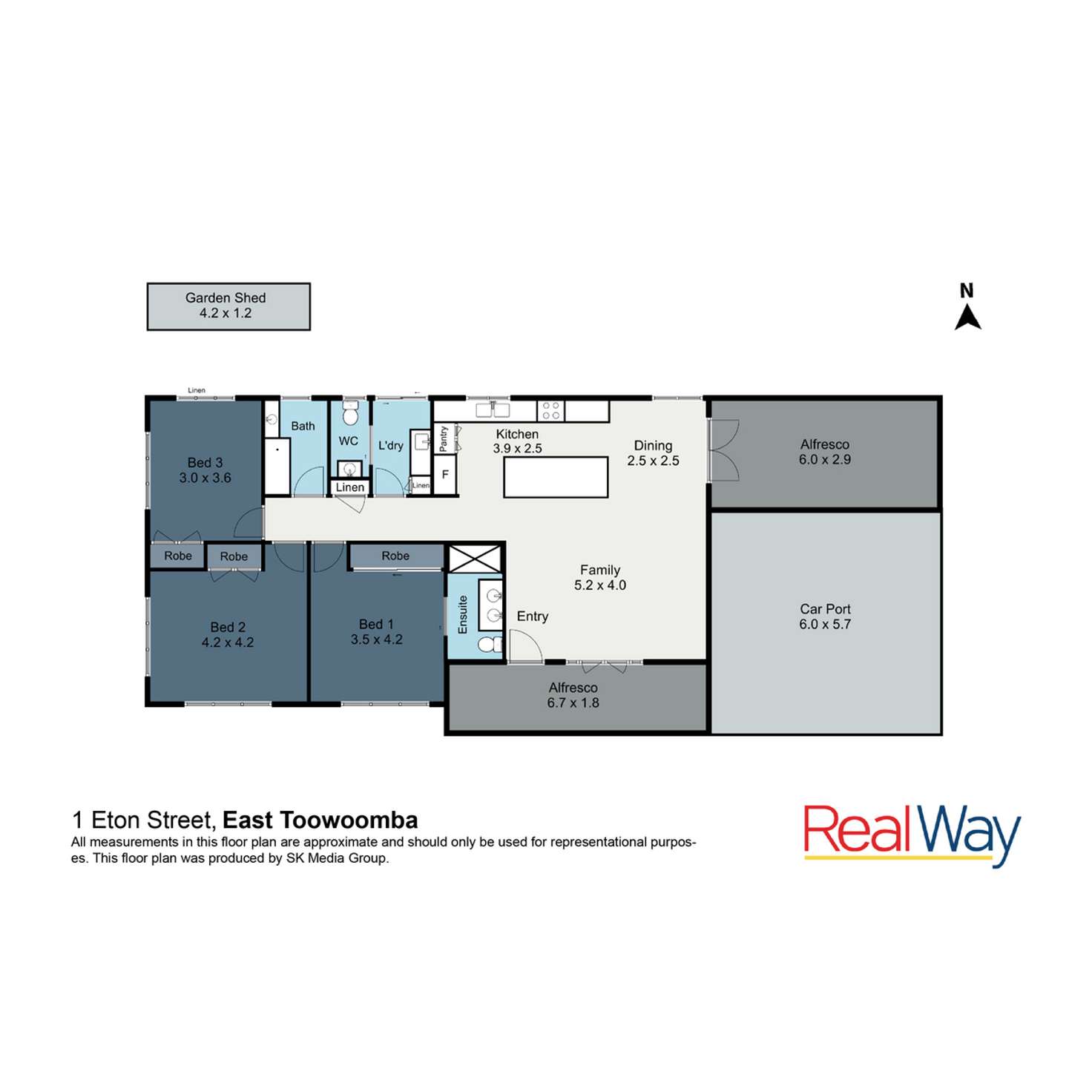 Floorplan of Homely house listing, 1 Eton Street, East Toowoomba QLD 4350