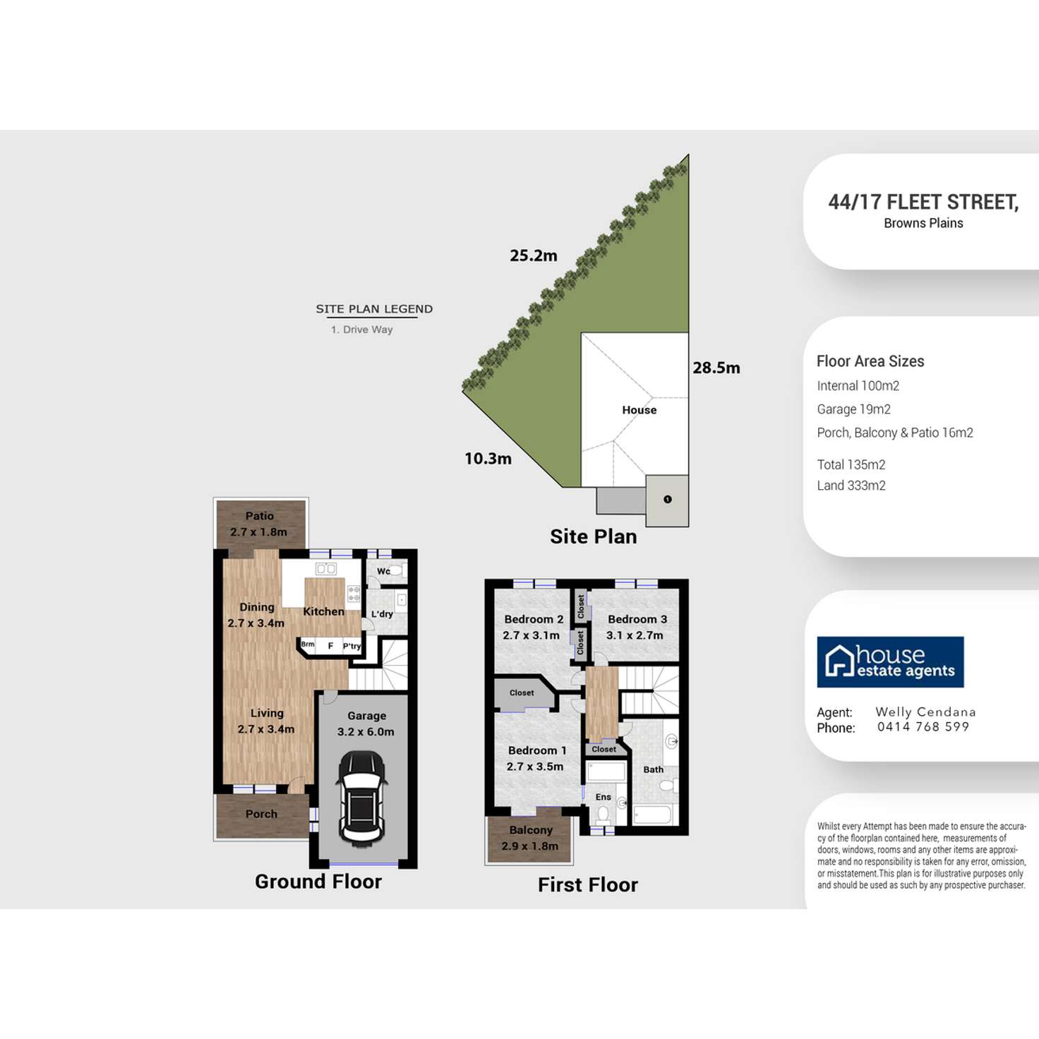 Floorplan of Homely townhouse listing, 44/17 Fleet Street, Browns Plains QLD 4118