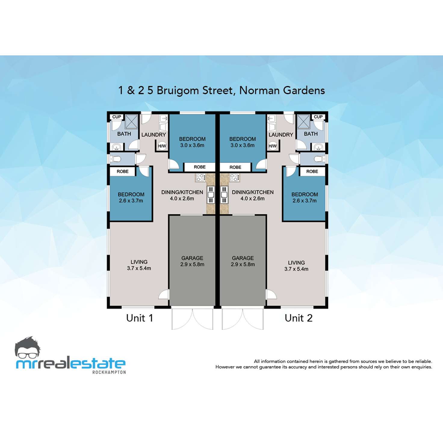 Floorplan of Homely unit listing, 5 Bruigom Street, Norman Gardens QLD 4701