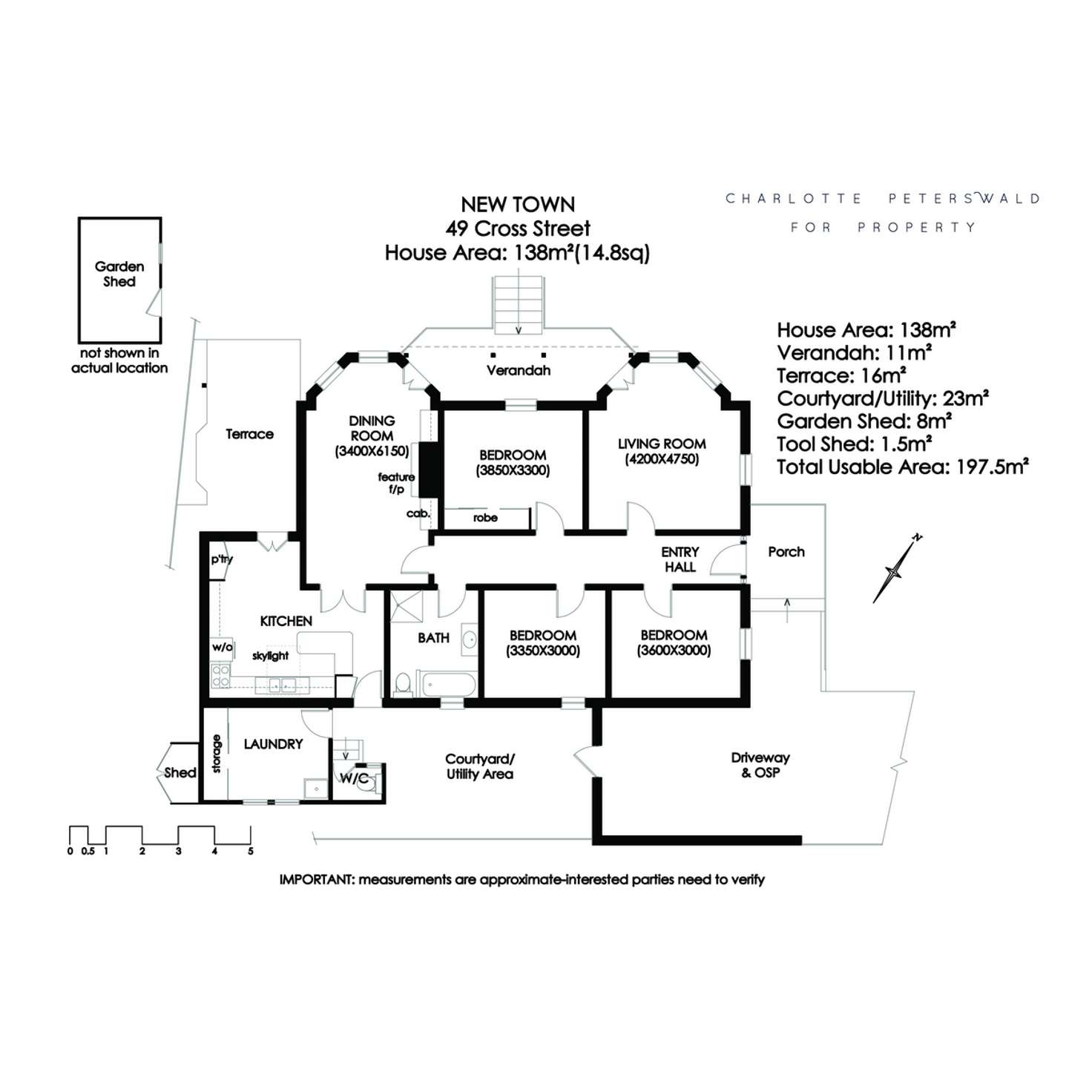 Floorplan of Homely house listing, 49 Cross Street, New Town TAS 7008