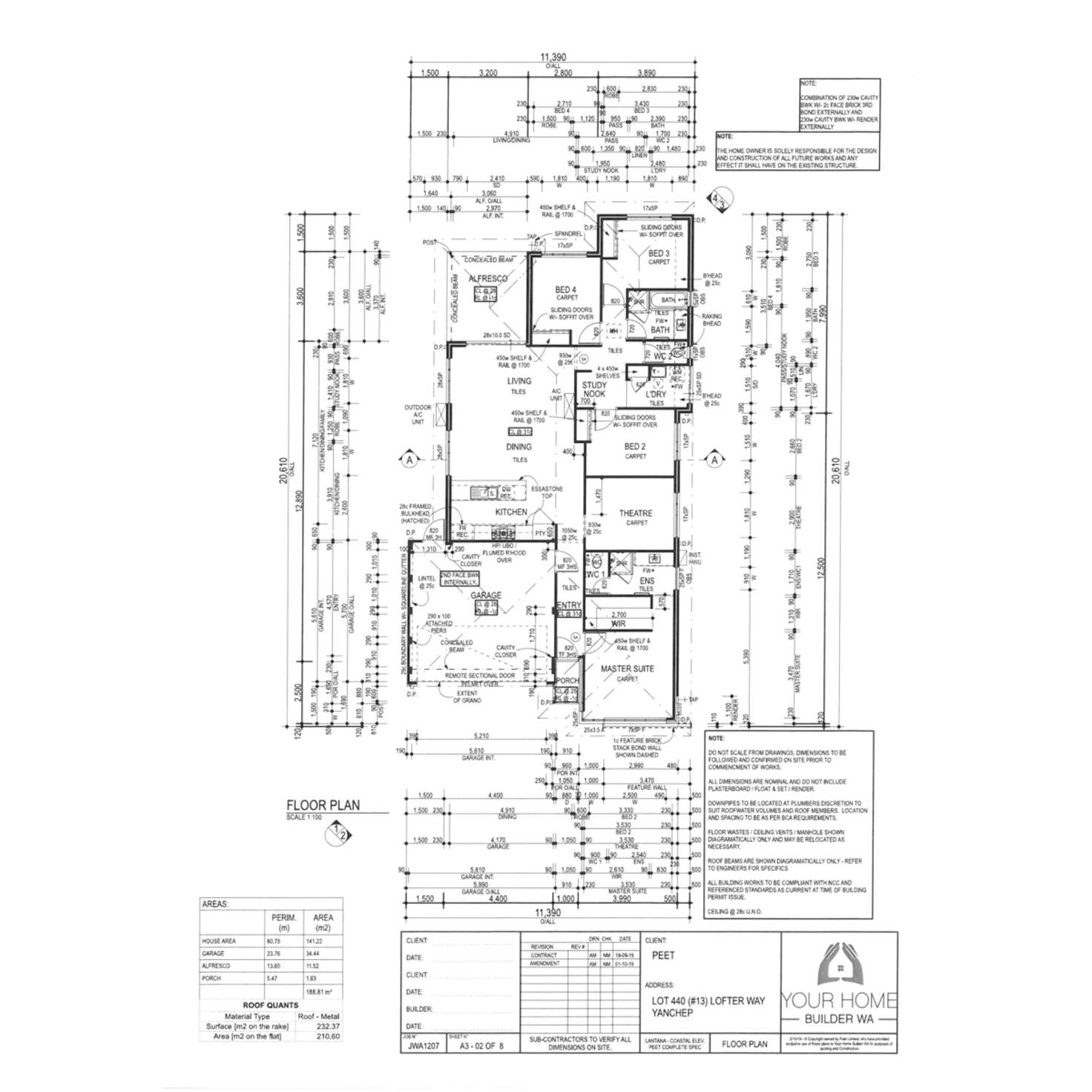 Floorplan of Homely house listing, 13 Lofter Way, Yanchep WA 6035