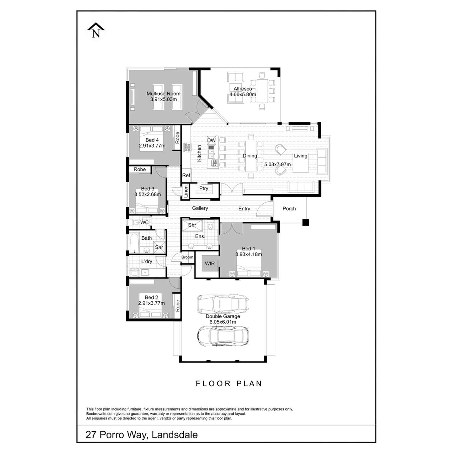 Floorplan of Homely house listing, 27 Porro Road, Landsdale WA 6065