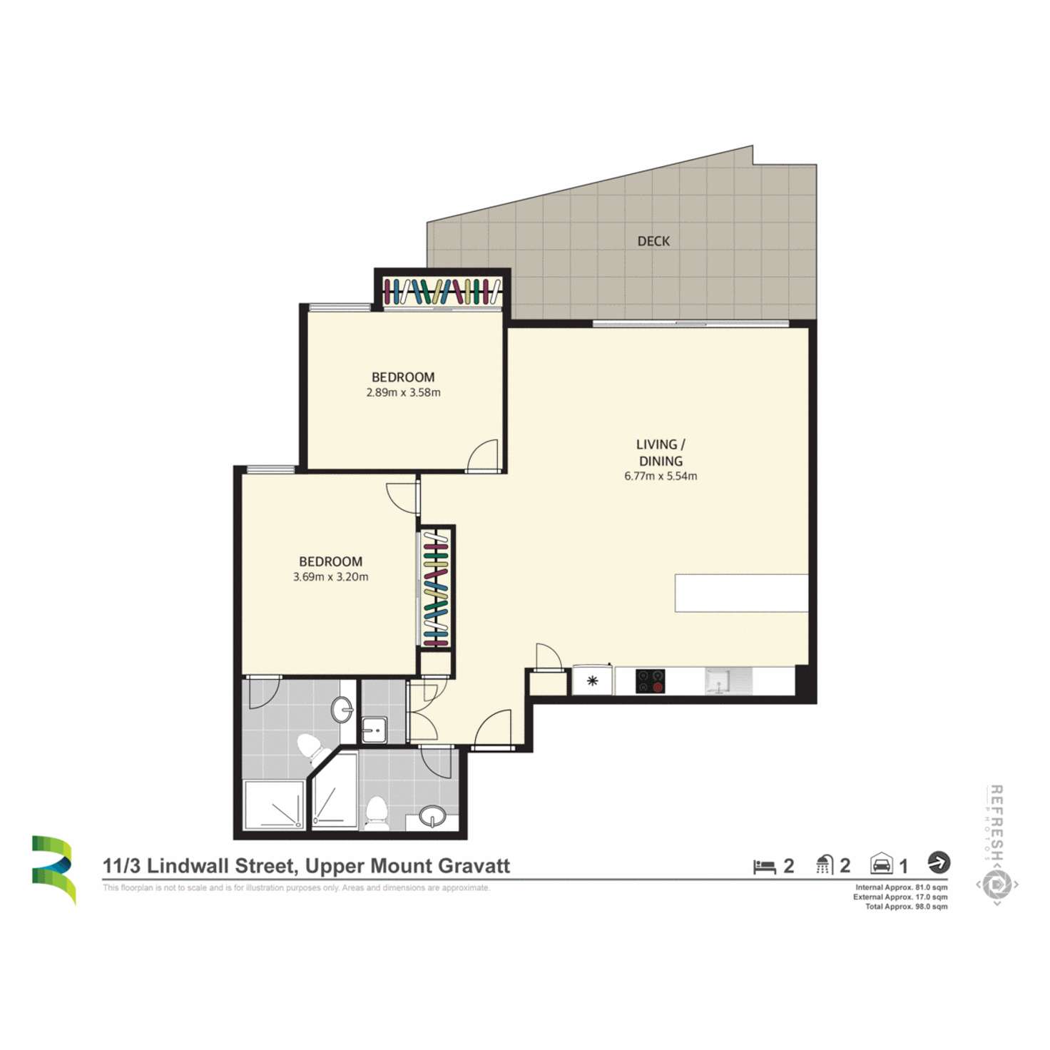 Floorplan of Homely unit listing, 11/3 Lindwall Street, Upper Mount Gravatt QLD 4122