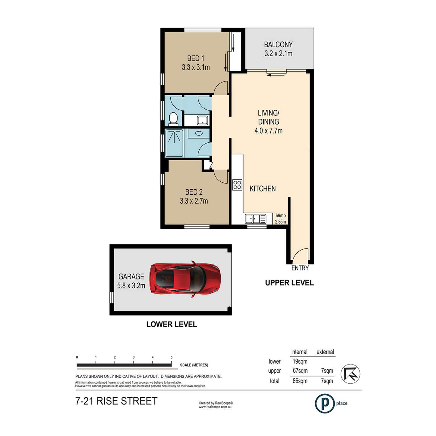 Floorplan of Homely unit listing, 7/21 Rise Street, Mount Gravatt East QLD 4122