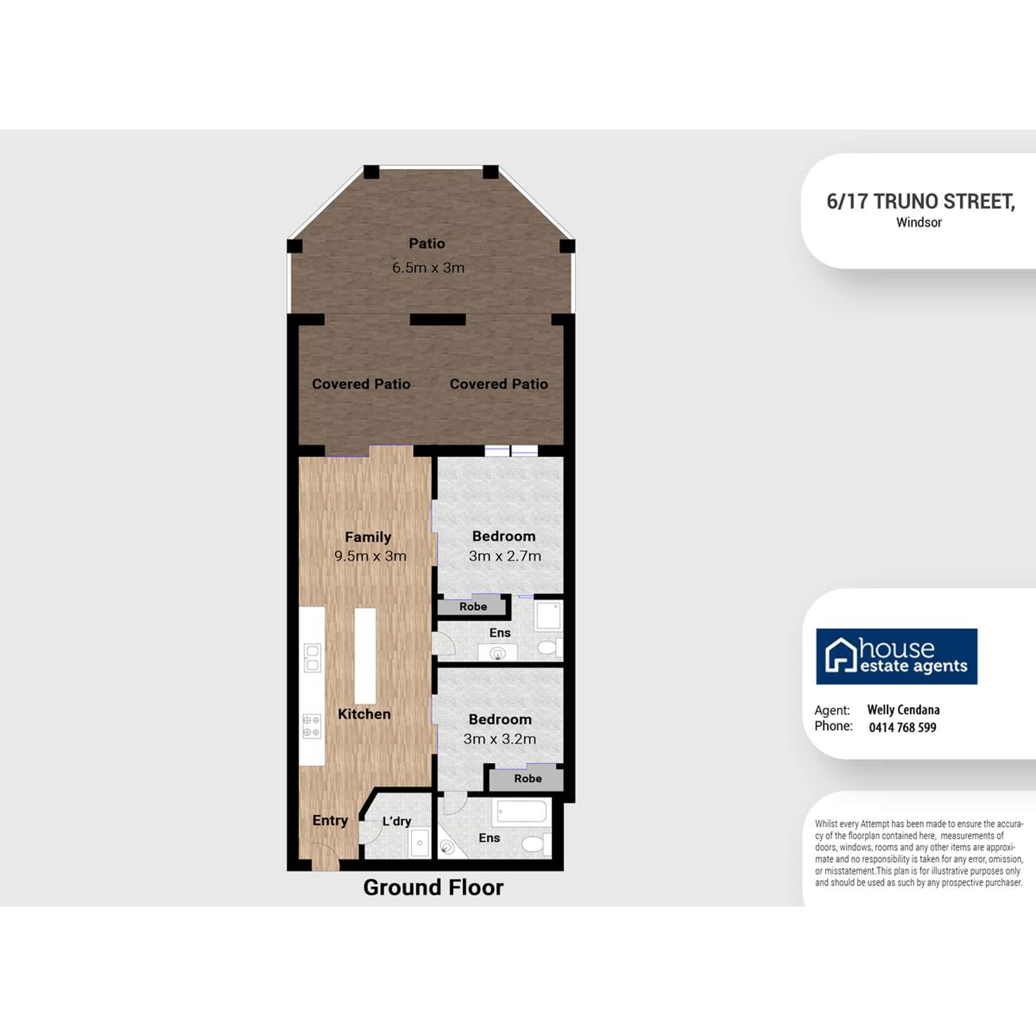 Floorplan of Homely unit listing, 6/17 Truro Street, Windsor QLD 4030