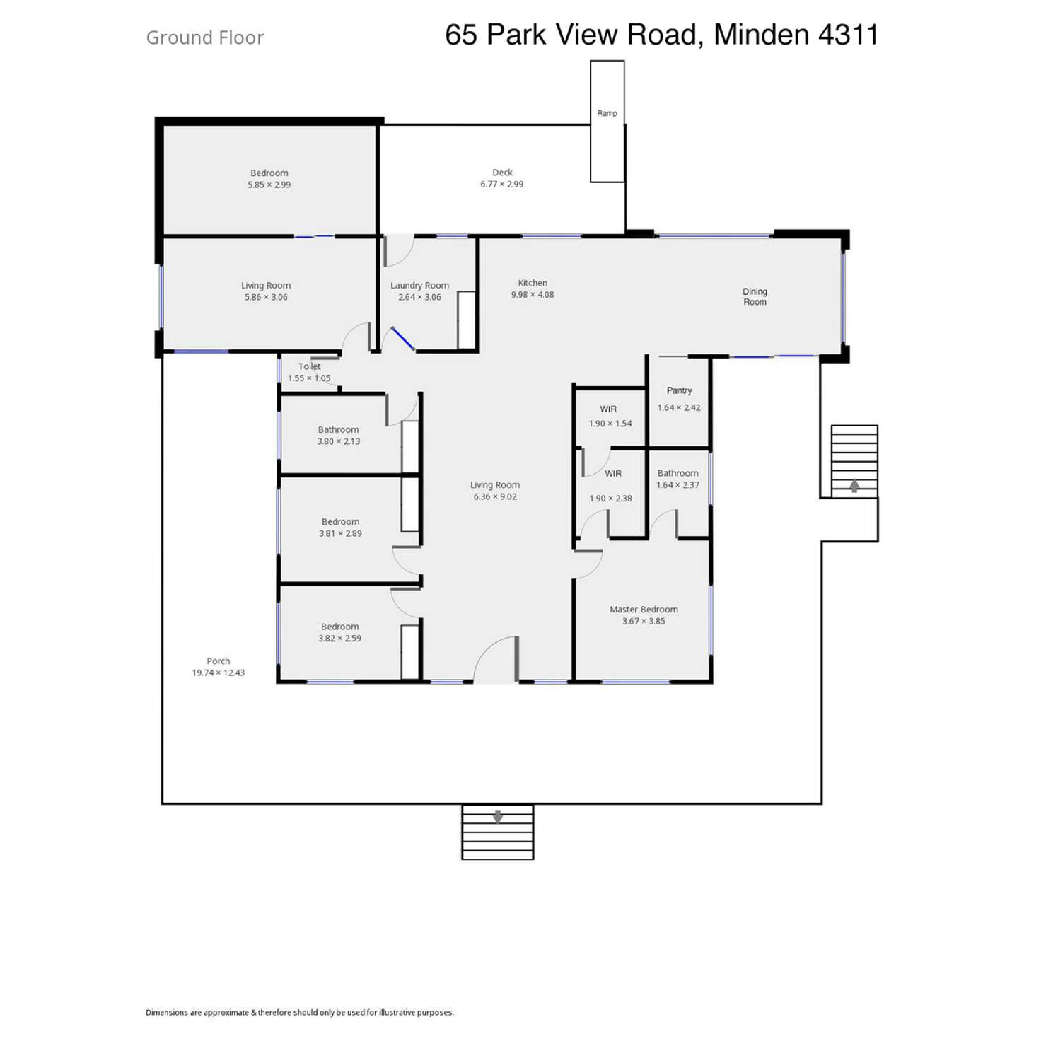 Floorplan of Homely house listing, 65 Park View Road, Minden QLD 4311