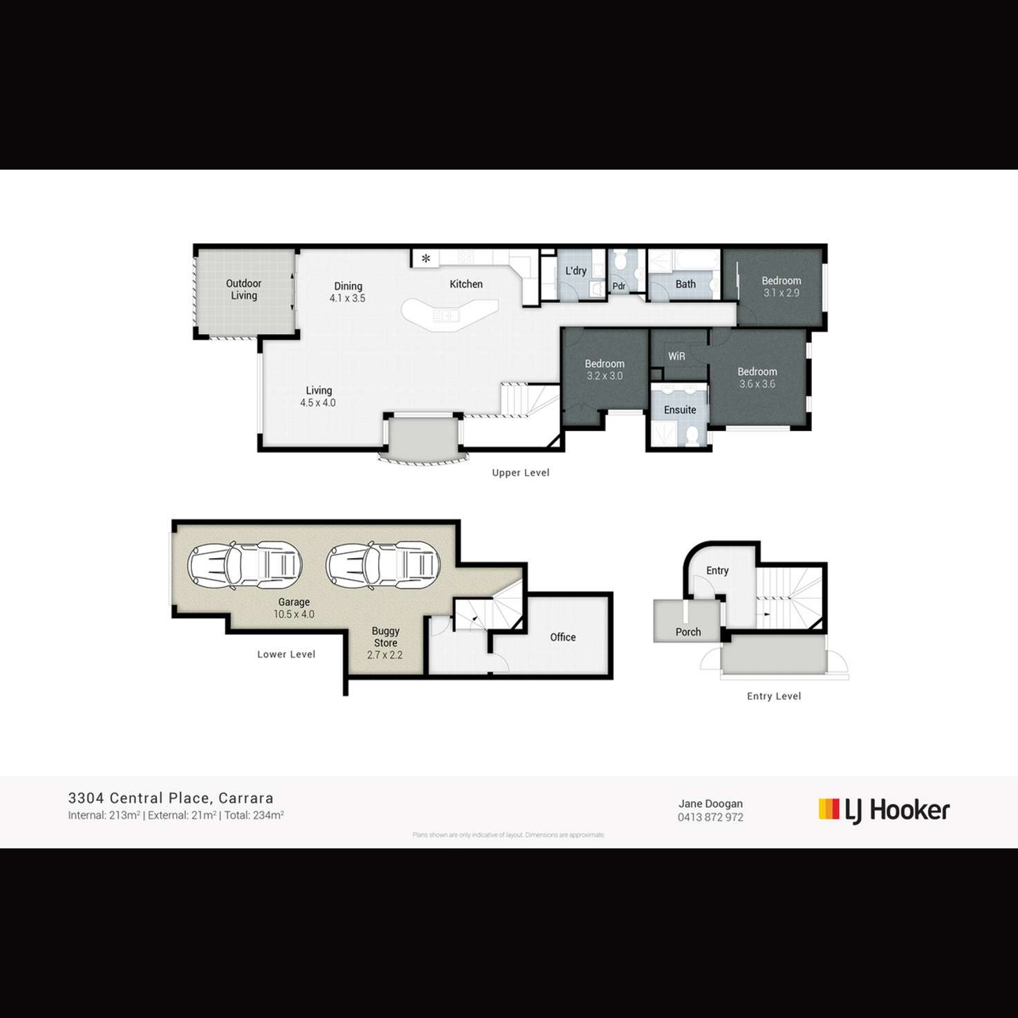 Floorplan of Homely unit listing, 3304 Central Place, Carrara QLD 4211