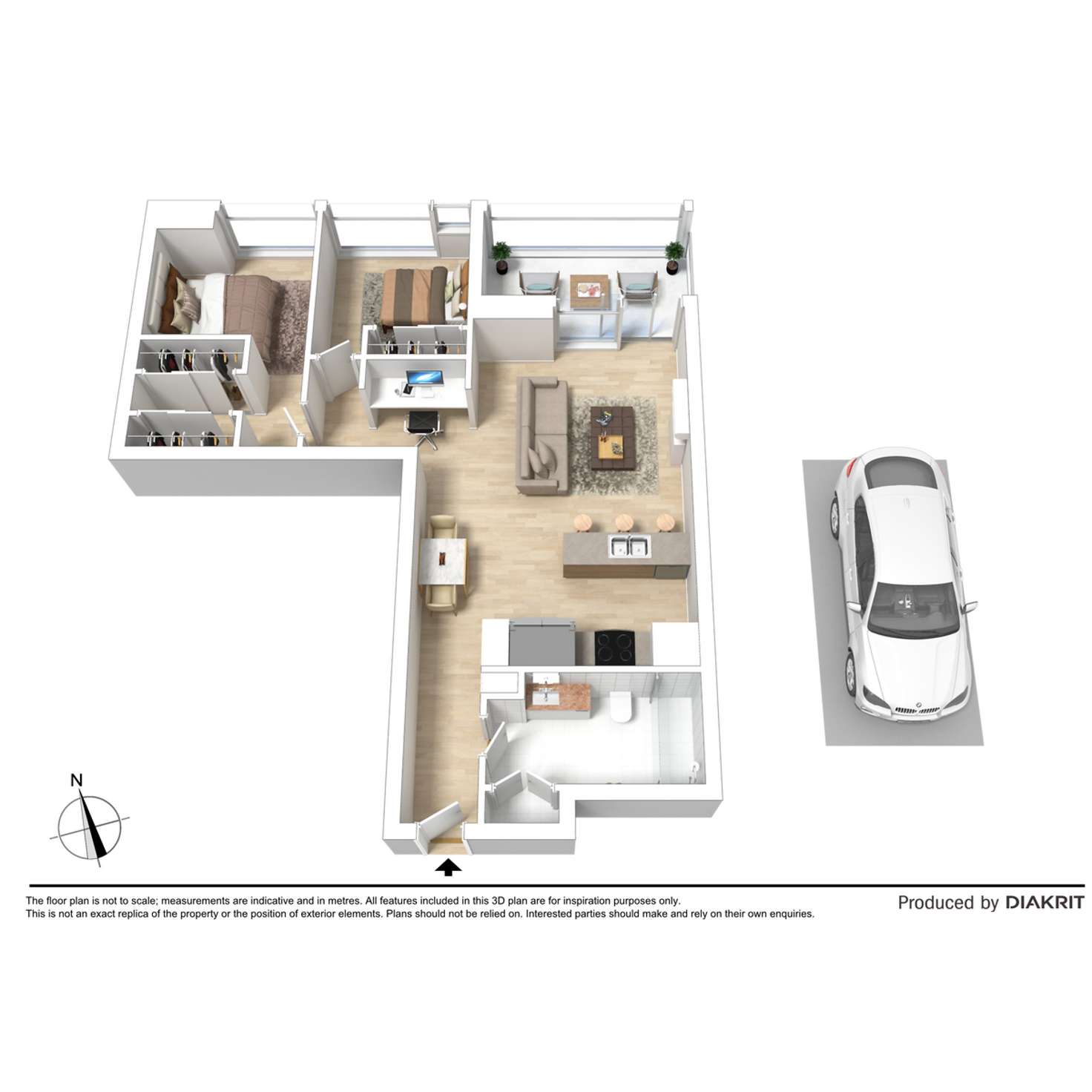 Floorplan of Homely apartment listing, 811/40 Hall Street, Moonee Ponds VIC 3039