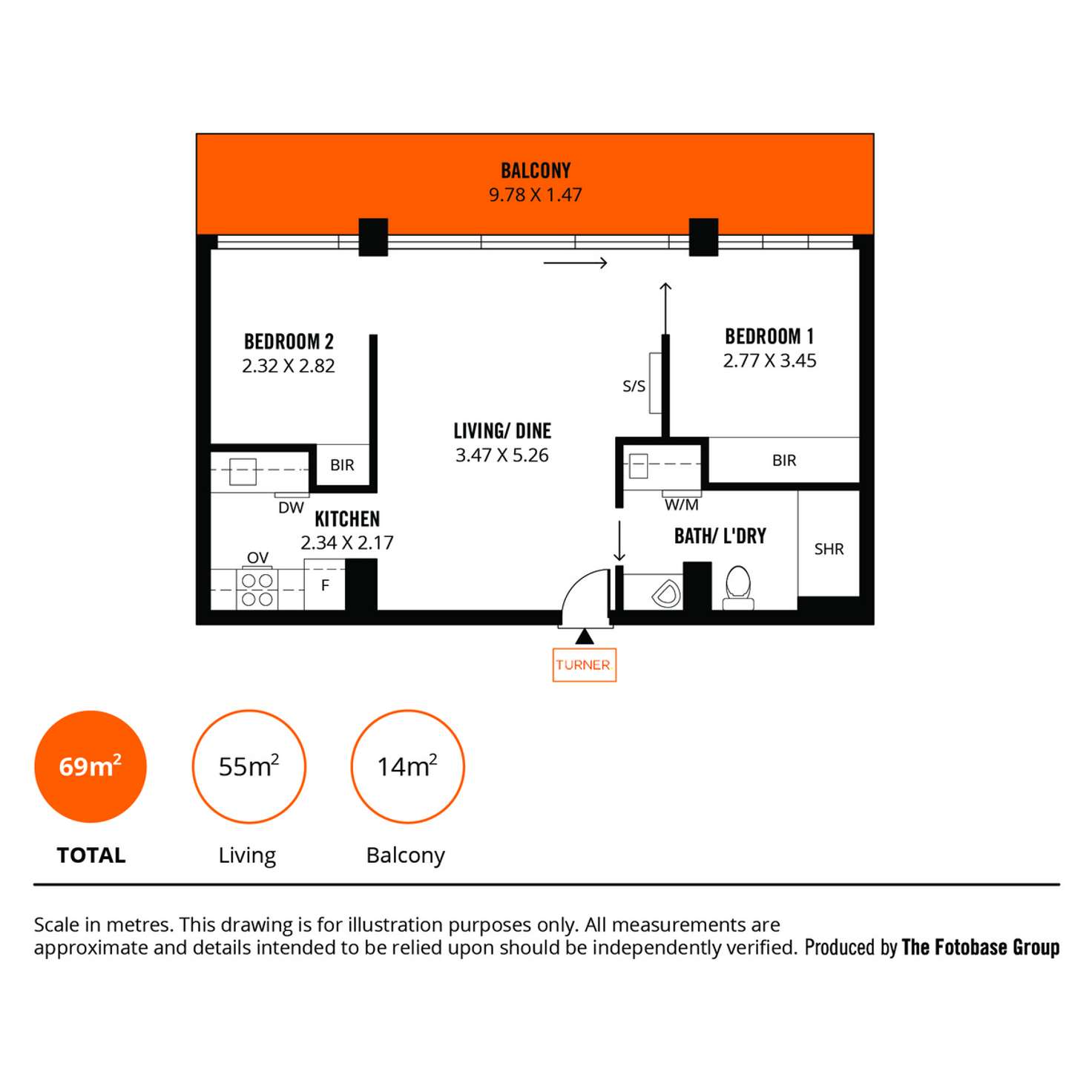 Floorplan of Homely apartment listing, 702/33 Warwick Street, Walkerville SA 5081