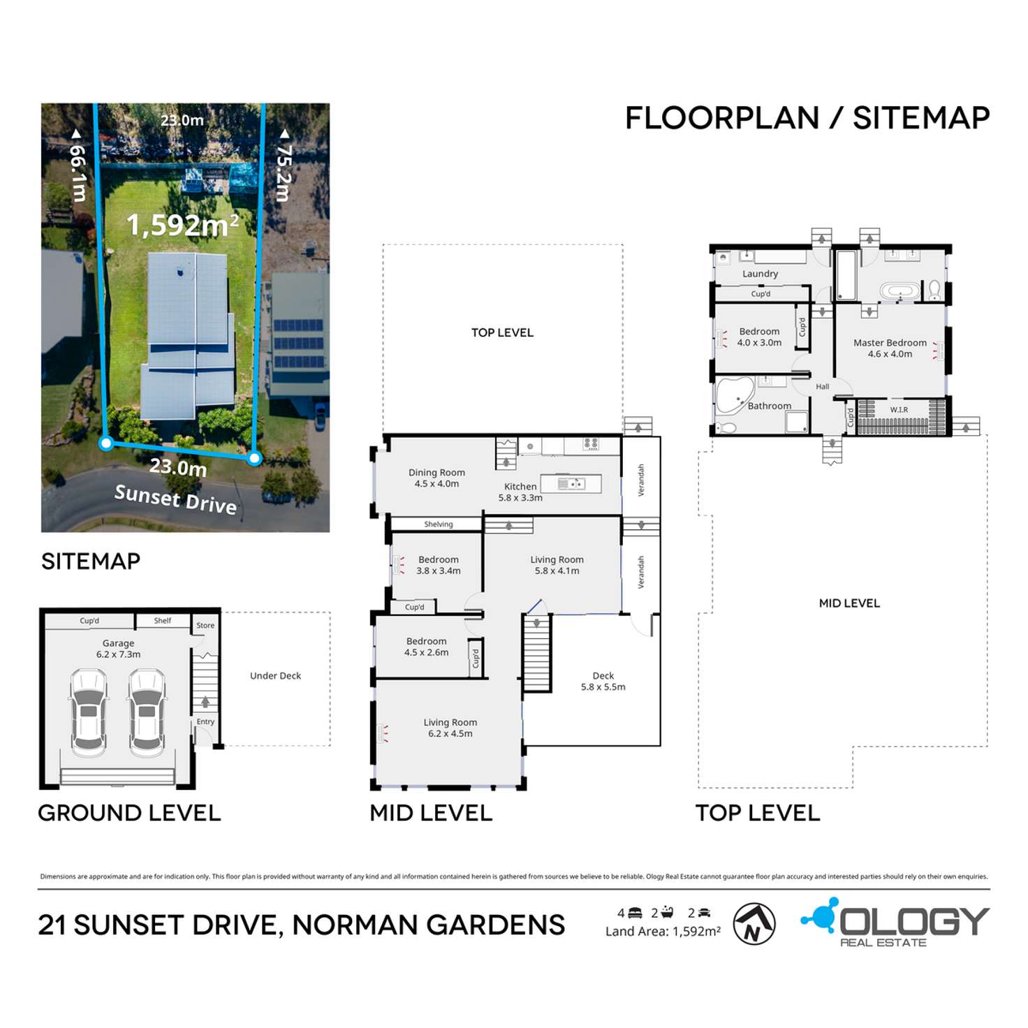 Floorplan of Homely house listing, 21 Sunset Drive, Norman Gardens QLD 4701