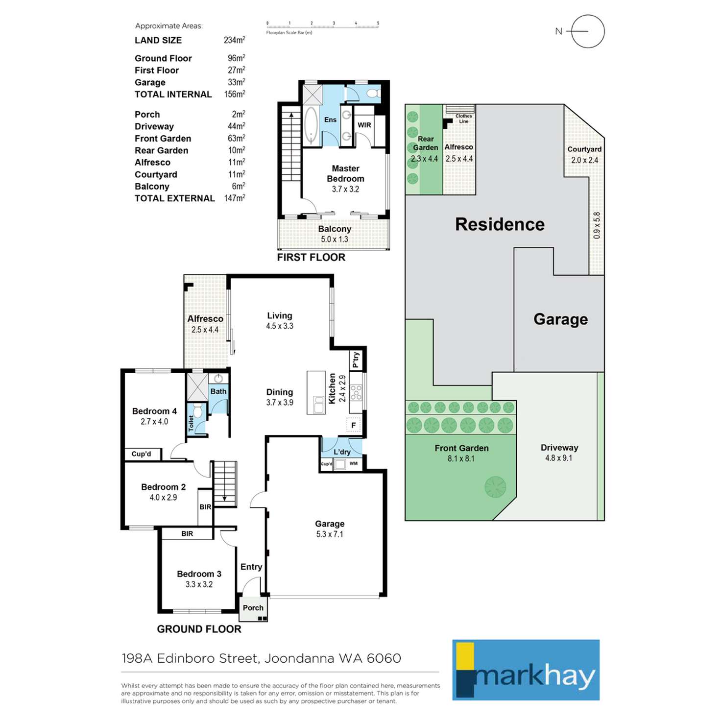 Floorplan of Homely house listing, 198A Edinboro Street, Joondanna WA 6060