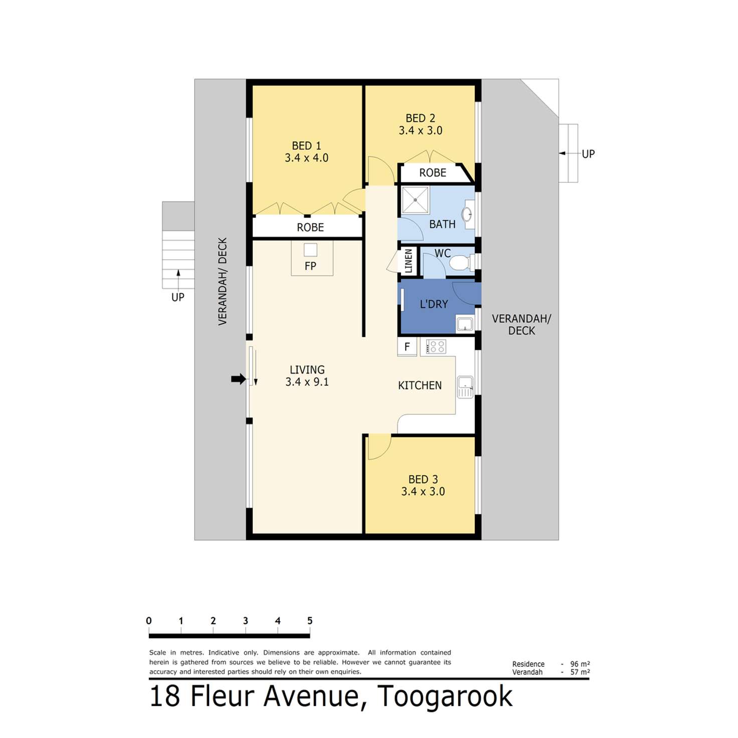 Floorplan of Homely house listing, 18 Fleur Avenue, Tootgarook VIC 3941