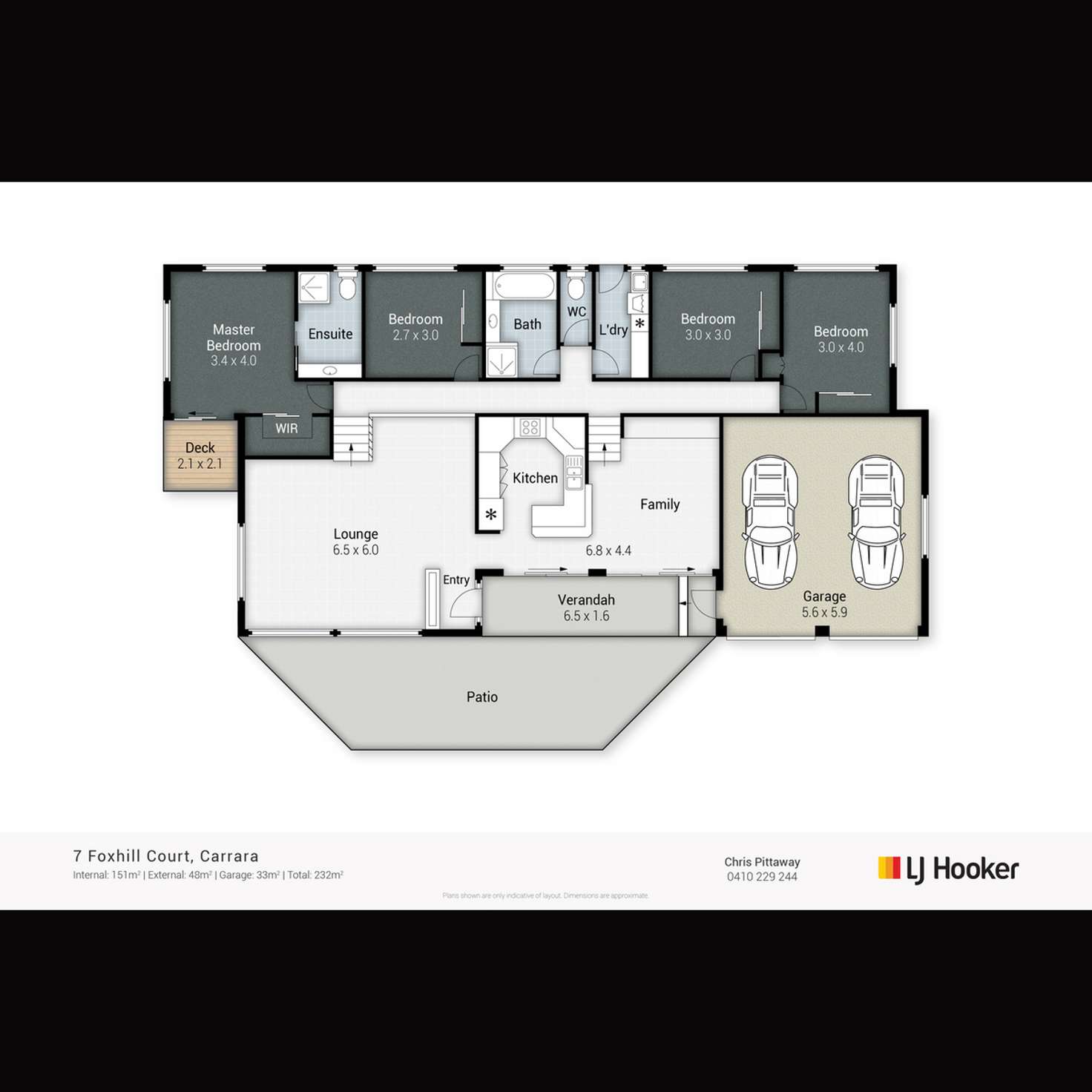 Floorplan of Homely house listing, 7 Foxhill Court, Carrara QLD 4211