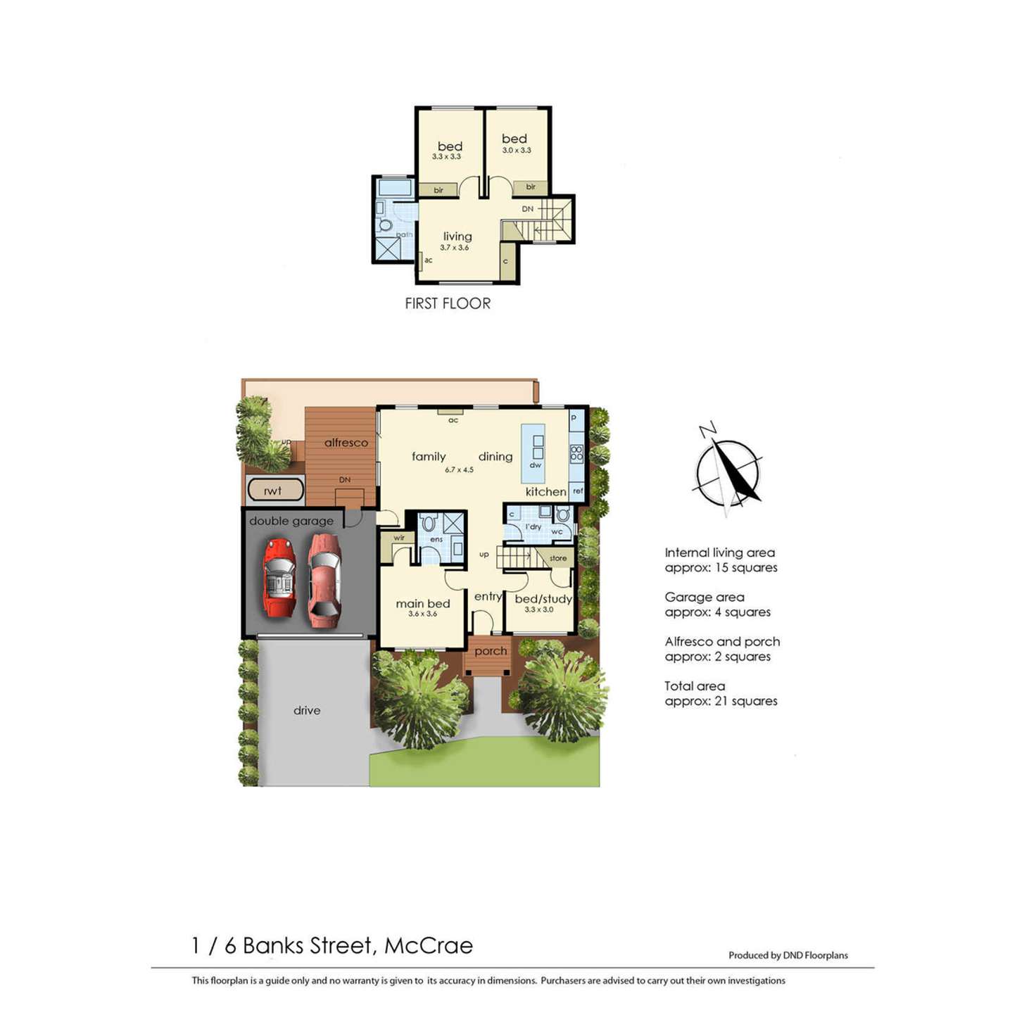 Floorplan of Homely house listing, 1/6 Banks Street, Mccrae VIC 3938