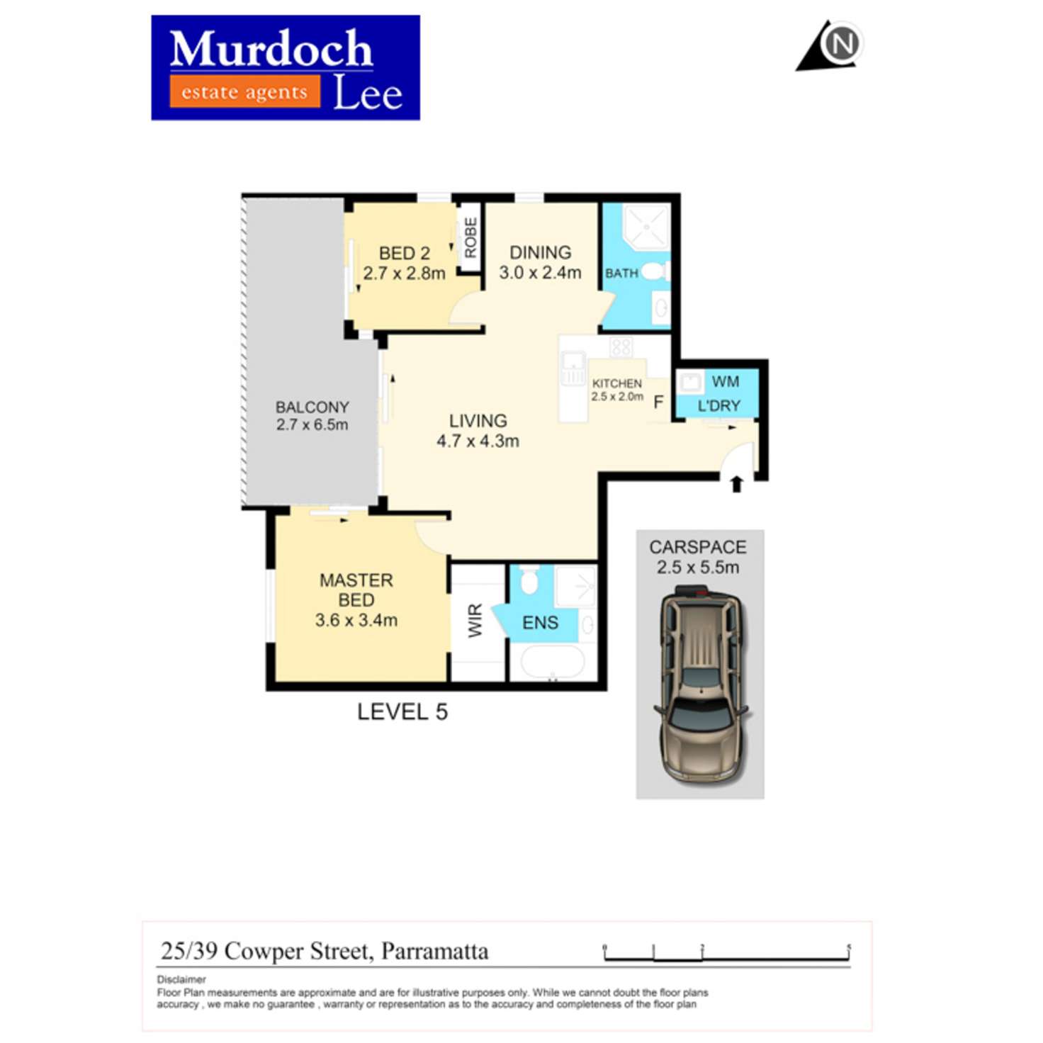 Floorplan of Homely apartment listing, 25/39 Cowper Street, Parramatta NSW 2150